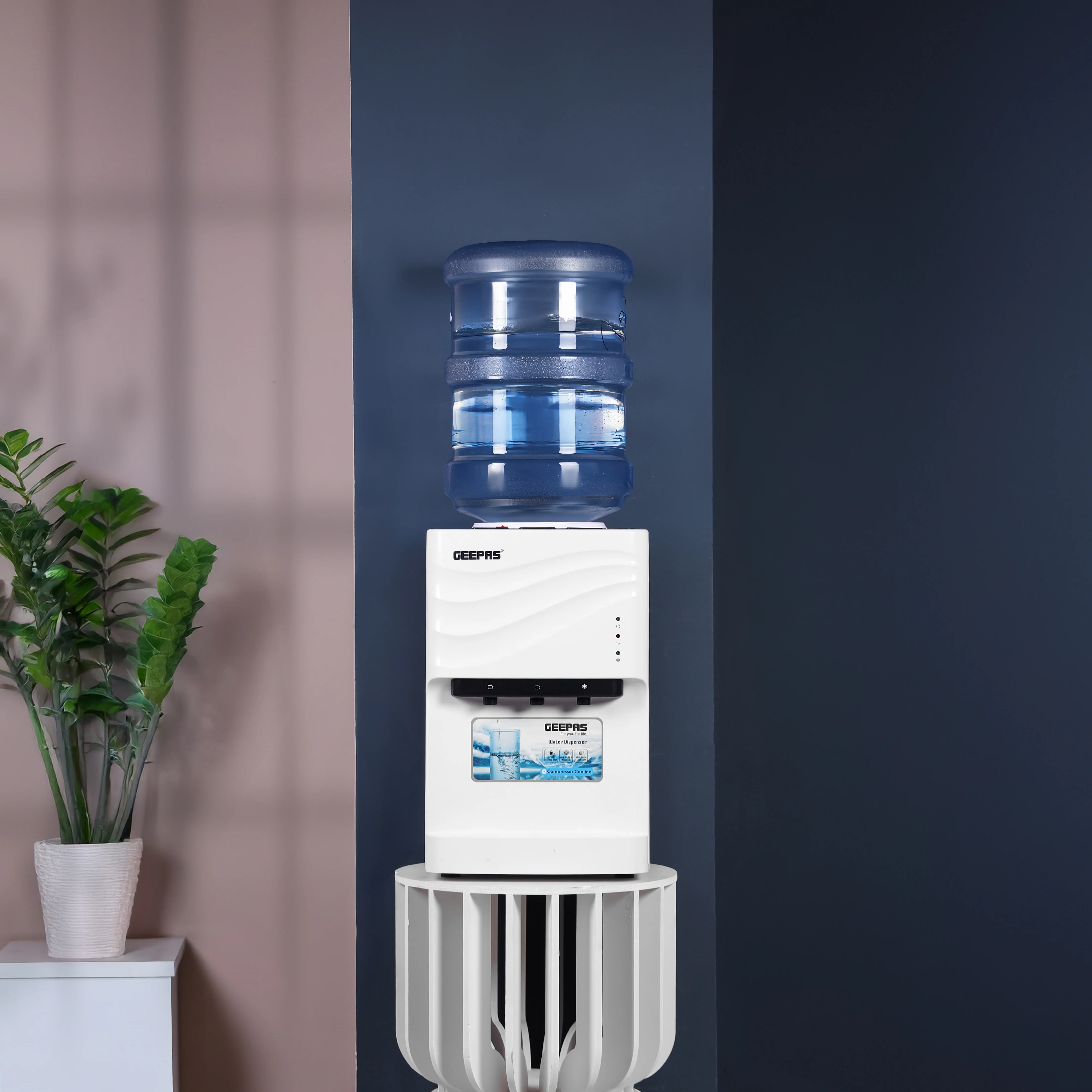 Geepas GWD8358 Water Dispenser | Hot, Cold & Normal Water Function | Child Safety Button| Stainless Steel Water Tank| Efficient Cooling & Heating for Home and Office Use - Image 2