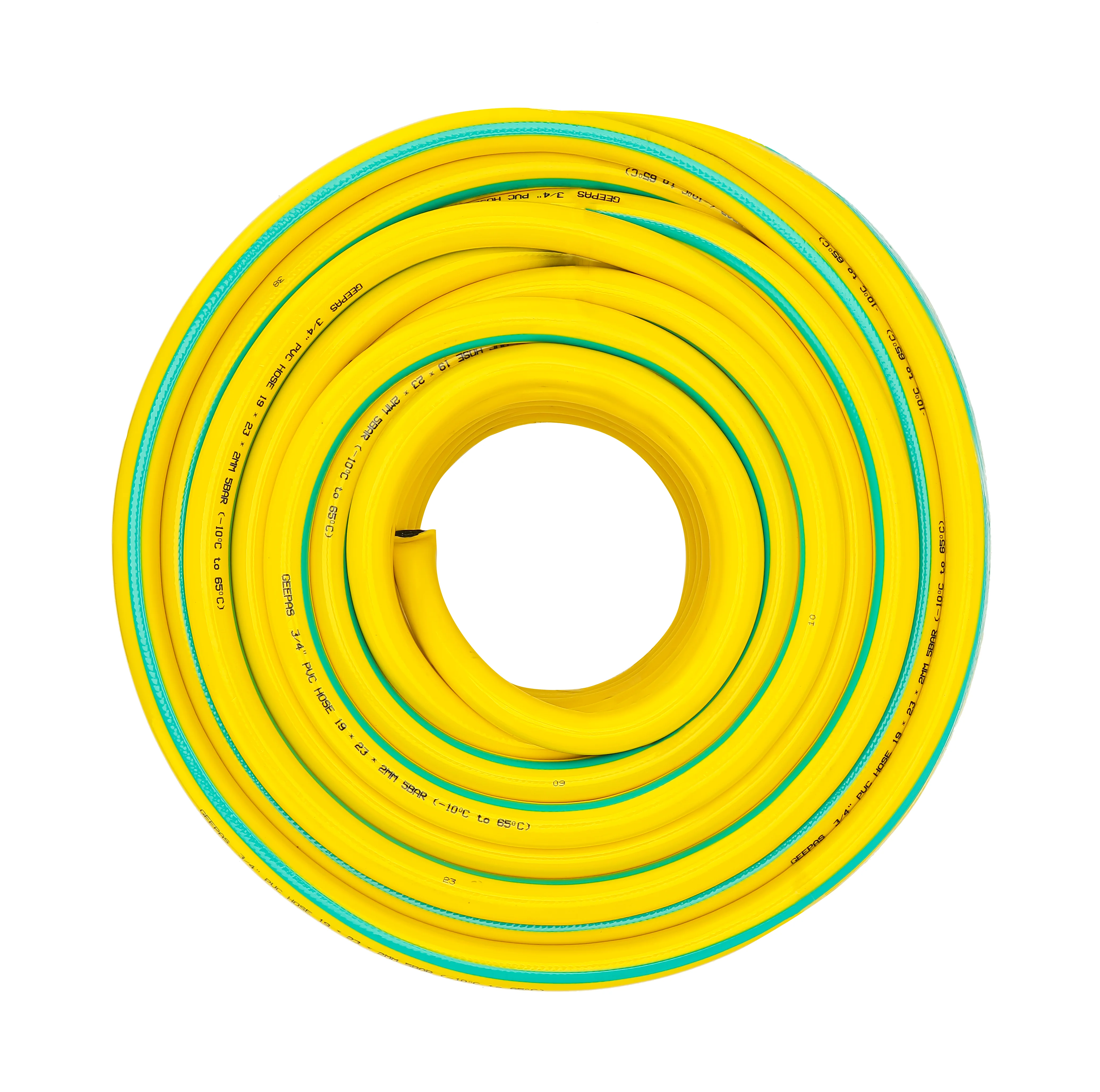 Geepas GWH61156 3/4" PVC Hose | 50M | Durable 3-Layer Flexible Design | Ideal for Gardening, Cleaning & Water Supply | 5 Bar Pressure | -10°C to 65°C | 1-Year Warranty - Image 2