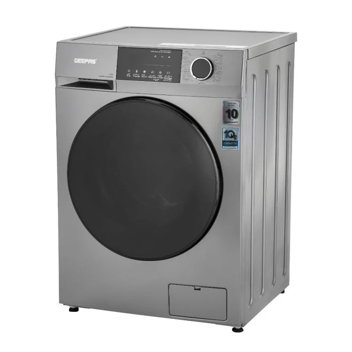 Geepas GWMF10140SRM Front Loading Washing Machine | 10kg Capacity | 1400 RPM| Inverter Motor with 10-Year Warranty| LED Display| 15 Wash Programs | 1  Year Warranty - Image 3