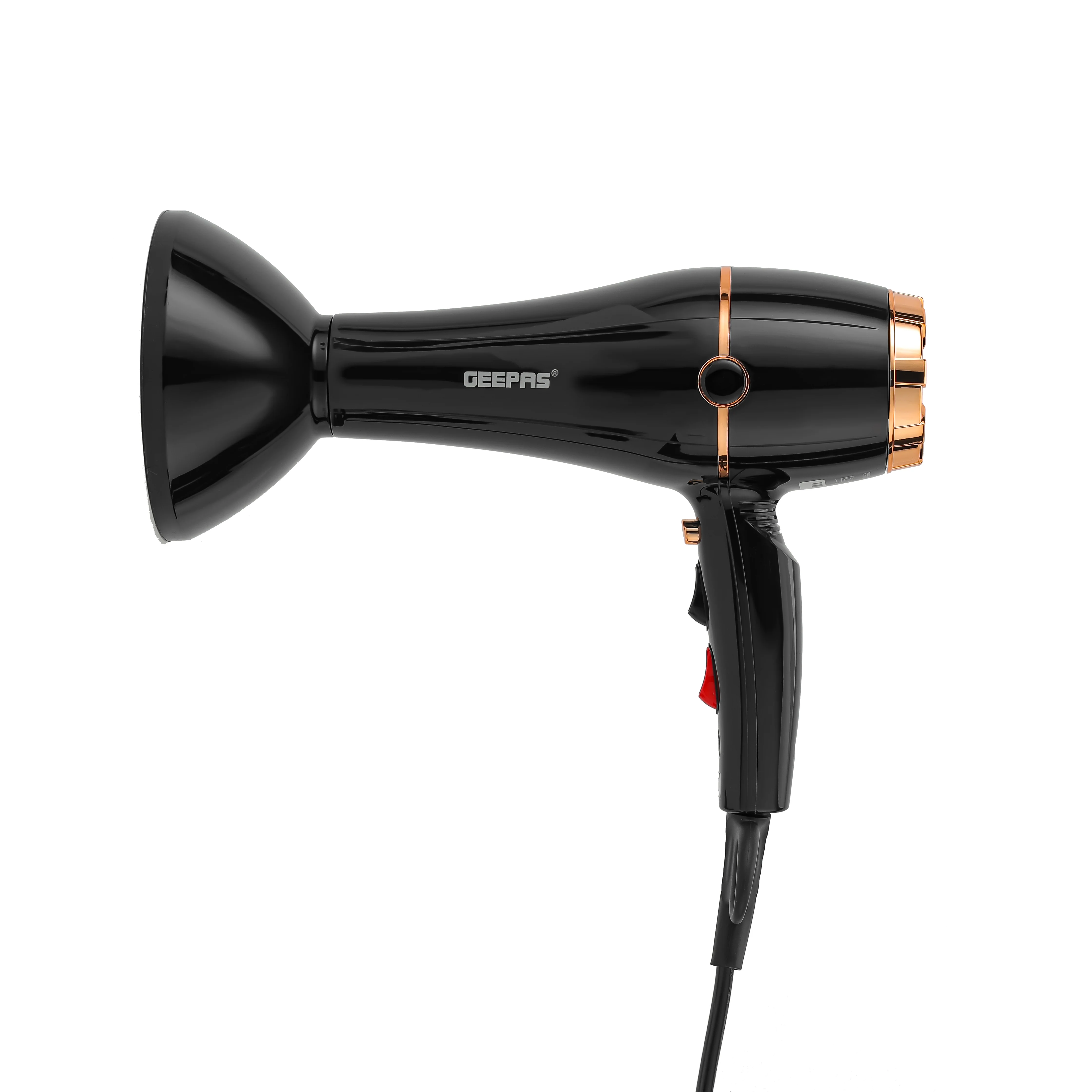 Geepas 2200W Hair Dryer GHD86069 | 2 Speed & 3 Heat Settings, Cool Shot Function, Long Life AC Motor, Includes Nozzle & Diffuser, Salon & Home Styling, 2Year Warranty - Image 3