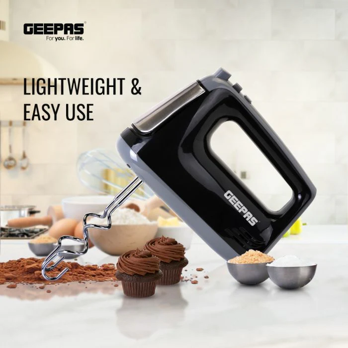 Geepas GHM43020UK Hand Mixer | Compact & Powerful Electric Mixer with Multiple Speed Settings | Easy to Use & Clean Design for Everyday Baking | 2 Years Warranty - Image 6