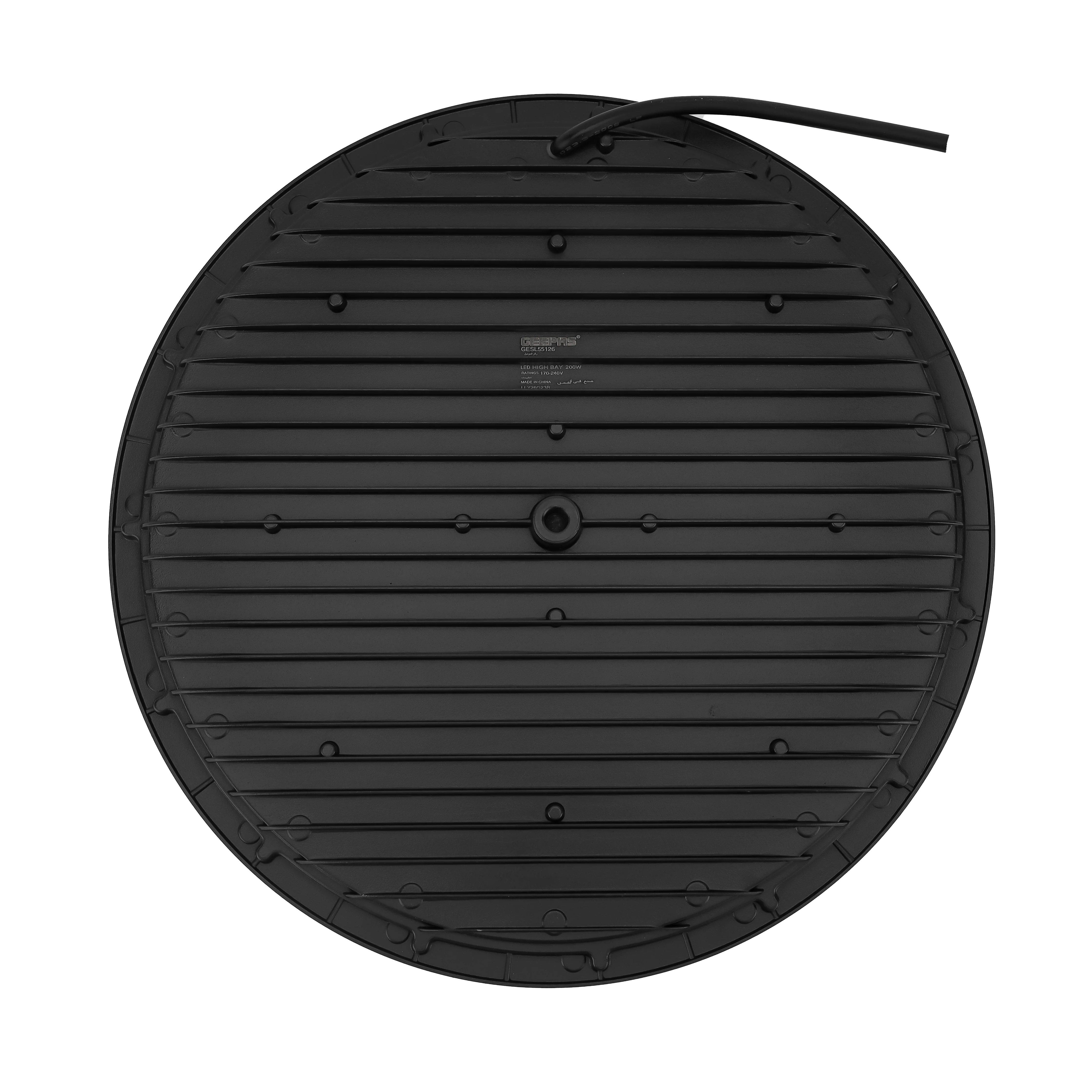 Geepas 200W High Bay Light- GESL55126 | 20000 Lumens, 6500K Color Temp | 20000 Hrs Lifetime | Ideal for Warehouses, Commercial Buildings, Gyms & More | 2Year Warranty - Image 4