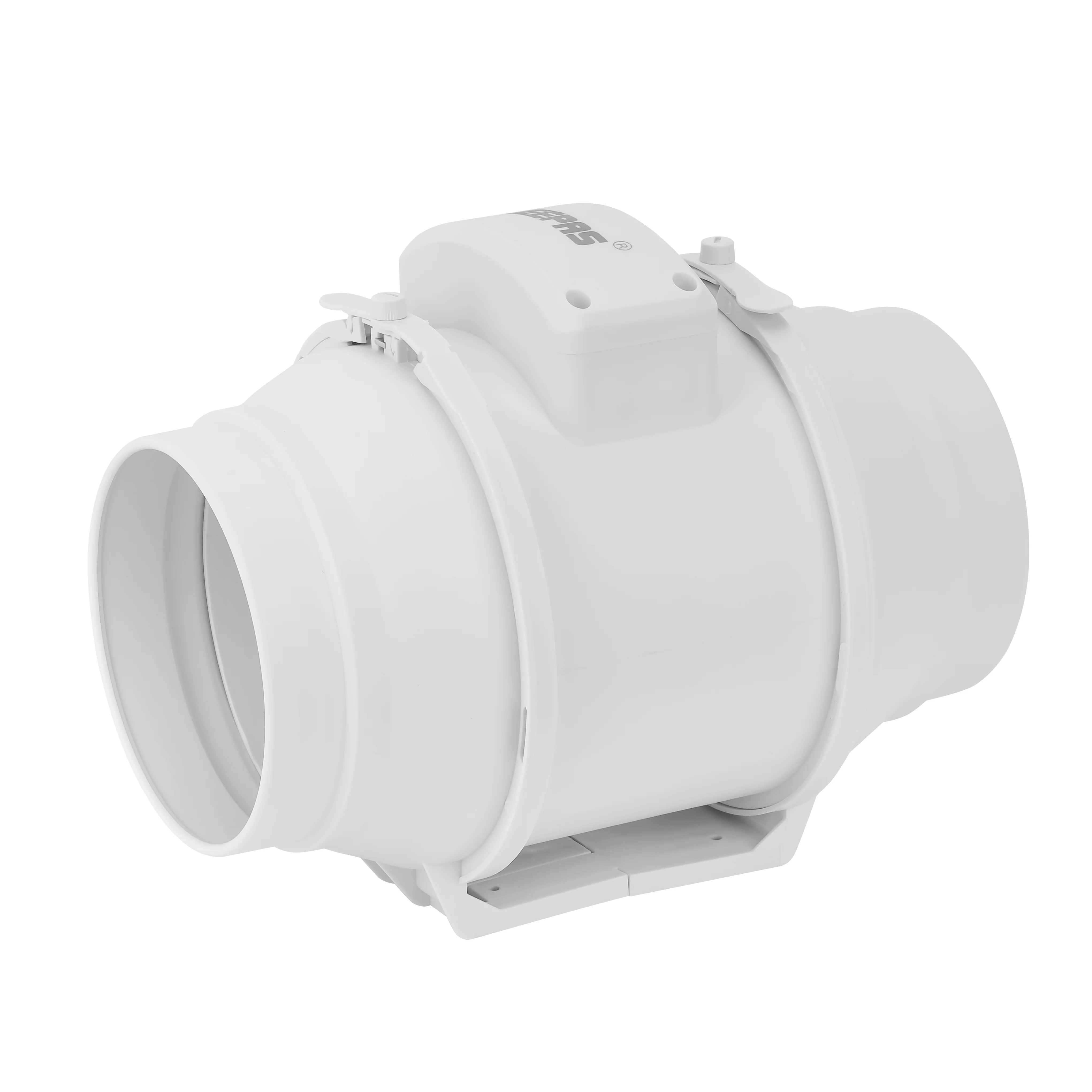 Geepas Inline Exhaust Fan GF21192 – 6", 28W, 2150 RPM, 370 CFM, Rust-Free, Low Noise, IPX4, Ideal for Homes & Commercial Spaces, 1-Year Warranty, White - Image 3