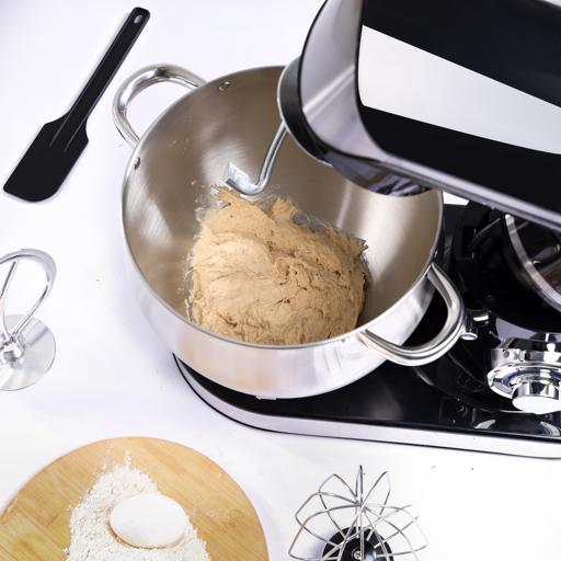 Geepas Kitchen Machine GSM43040 | 8.5L Stainless Steel Bowl Stand Mixer| 1500W Powerful Motor| 6 Speed Control | Durable ABS Body| 3 Mixing Attachments| 2 Years Warranty - Image 4