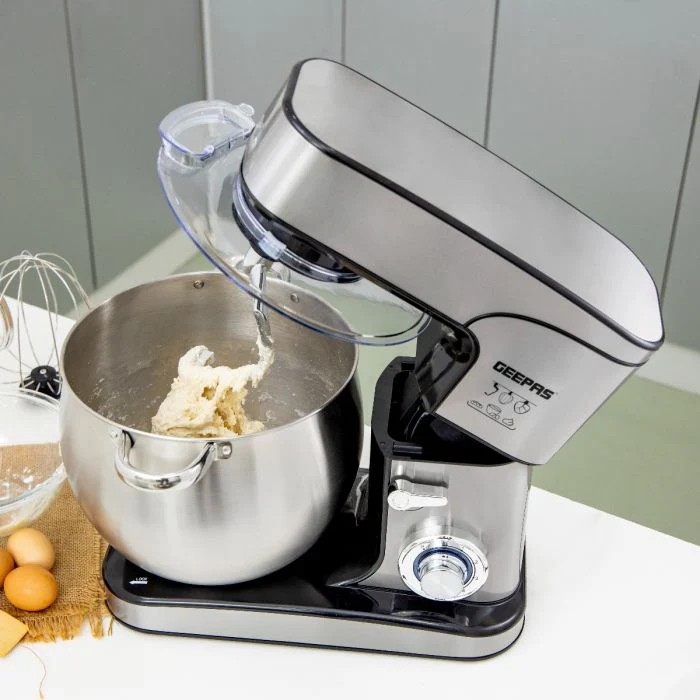 Geepas Kitchen Machine GSM43042 | 2000W Powerful Stand Mixer| 12L Stainless Steel Bowl| 6 Speed Control with Pulse| Safety Lock| LED Indicator| 2 Years Warranty - Image 4