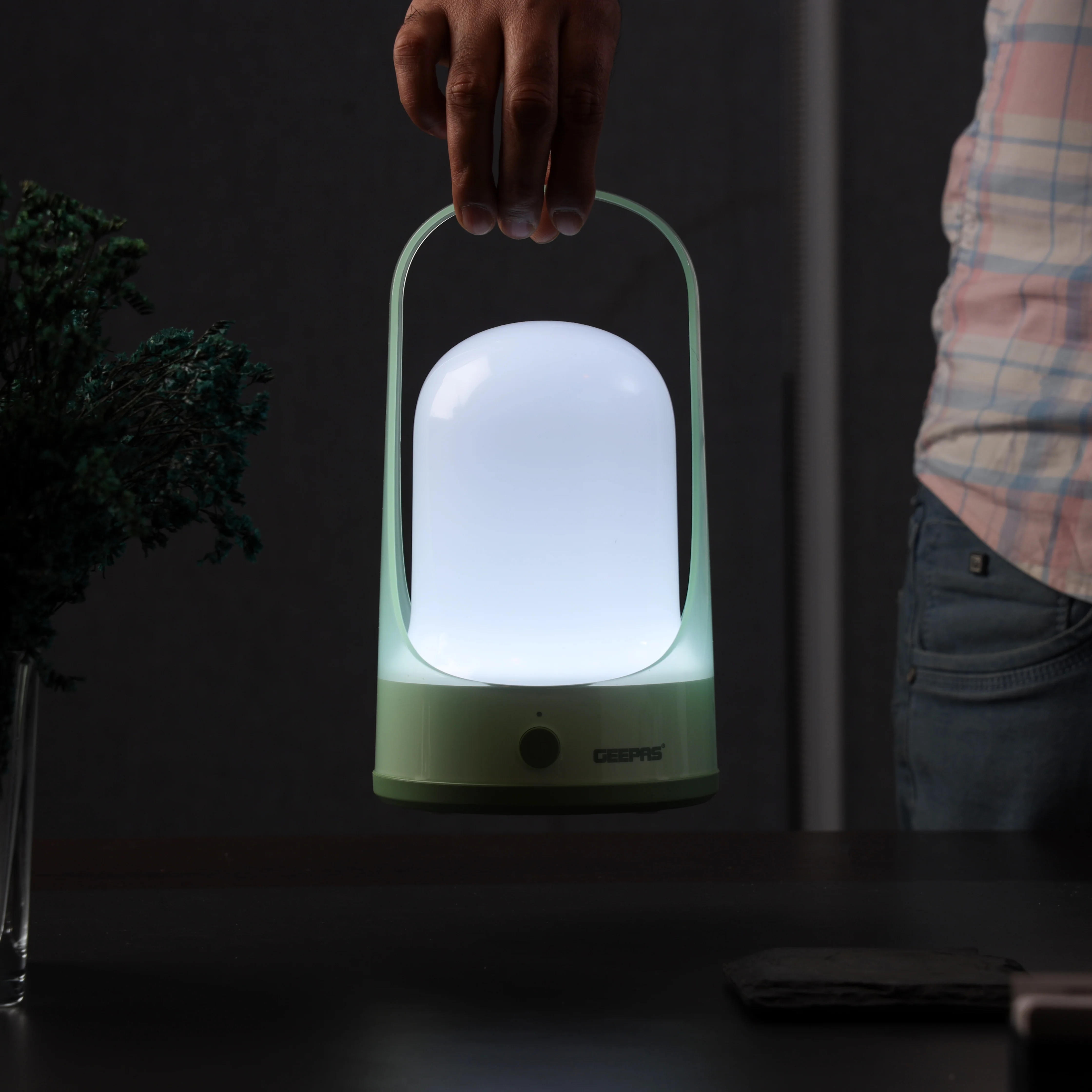 Geepas Rechargeable Emergency Lantern GE51068 | 60 SMD LEDs, 10H Backup, 360° Light, Portable & Lightweight with Handle | Perfect for Indoor & Outdoor,  2 Years Warranty - Image 3