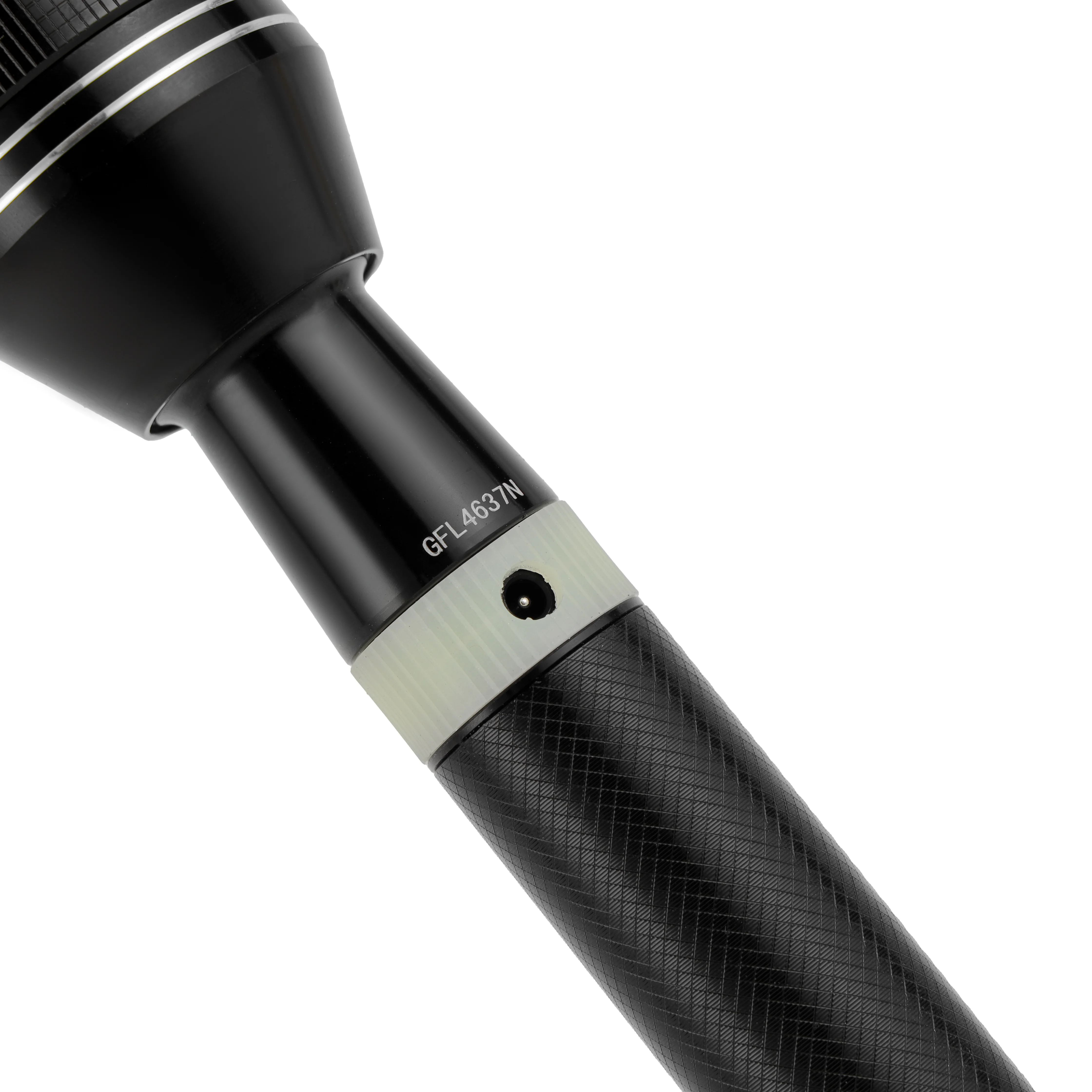 Geepas Rechargeable LED Flashlight GFL4637 | Pack of 2, 7W LED, 3H Continuous Use, Aircraft Aluminum Body, Lithium Battery, Night Glow Ring, Water & Shock Resistant - Image 6