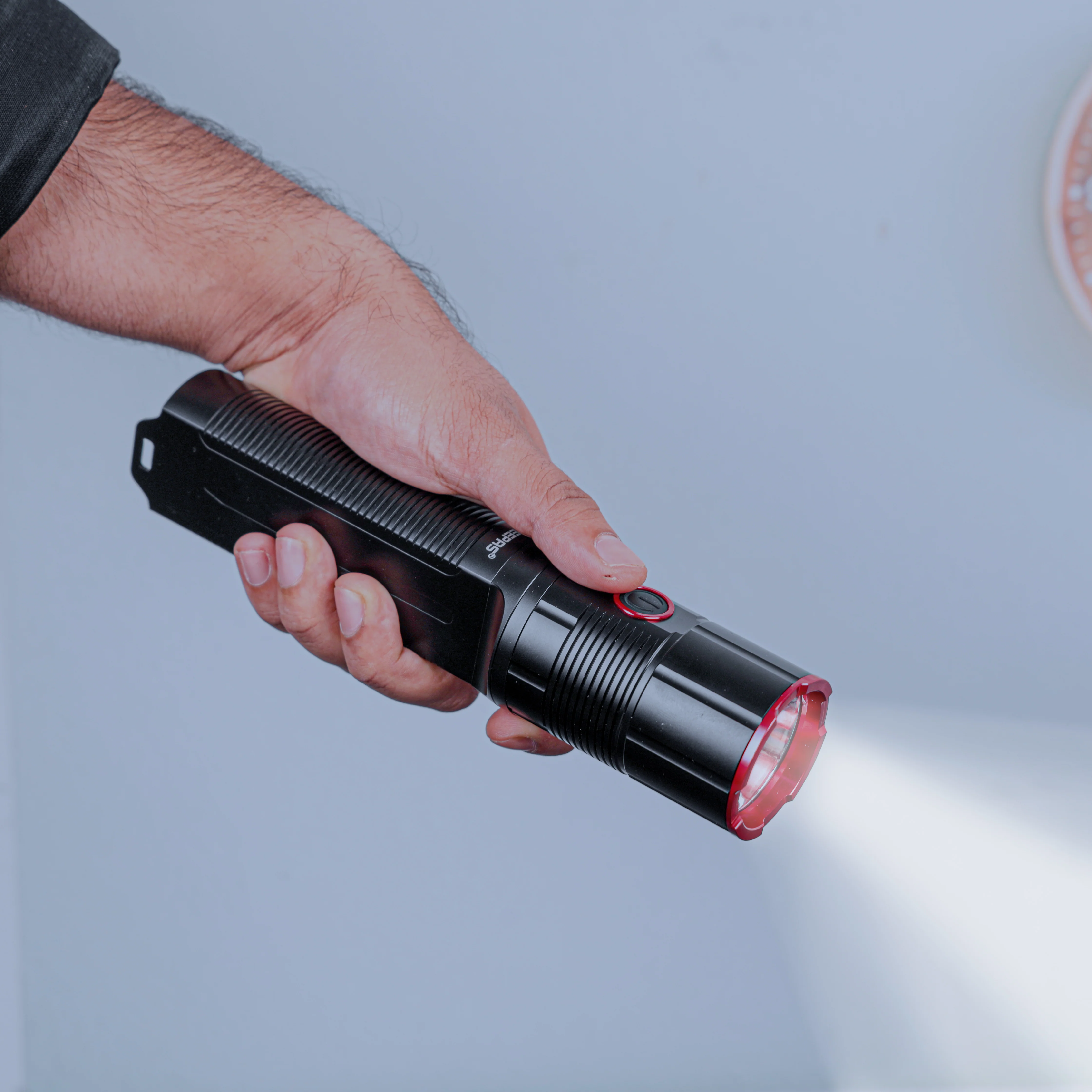 Geepas LED Flashlight with Power Bank Function- GFL51066/ 60W, 5000-6500K, 5000 LM, Perfect for Indoor and Outdoor Use, 20 Hours Continuous Working/ Black - Image 3