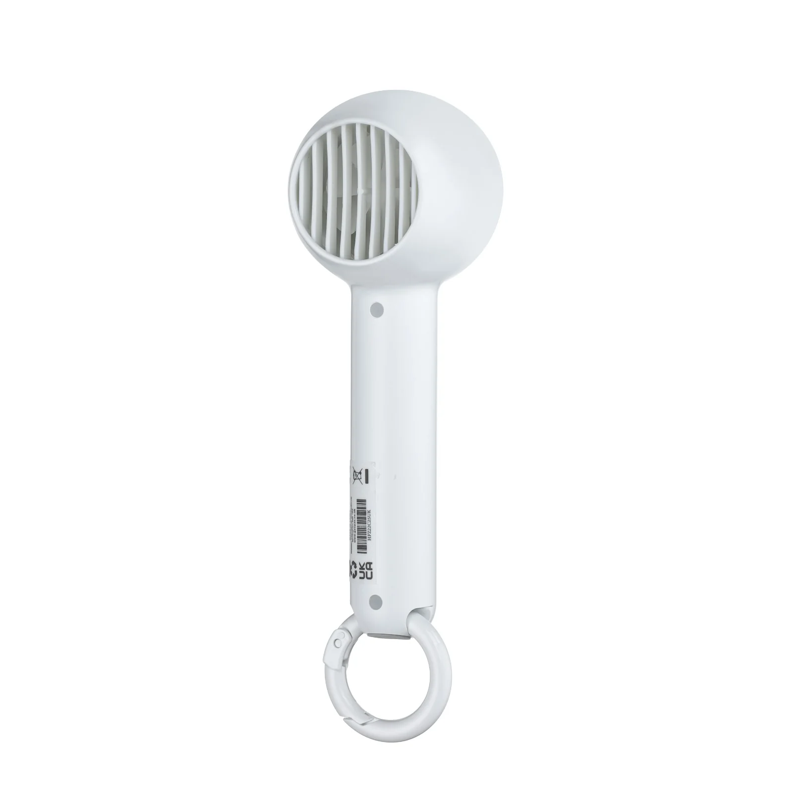 Geepas Mini Portable Handheld Fan- GF21222/ 2 Speed Control, 4 Hours Long Working Time/Small, Lightweight, Rechargeable for Indoor and Outdoor Use/White, 2 Years Warranty - Image 3