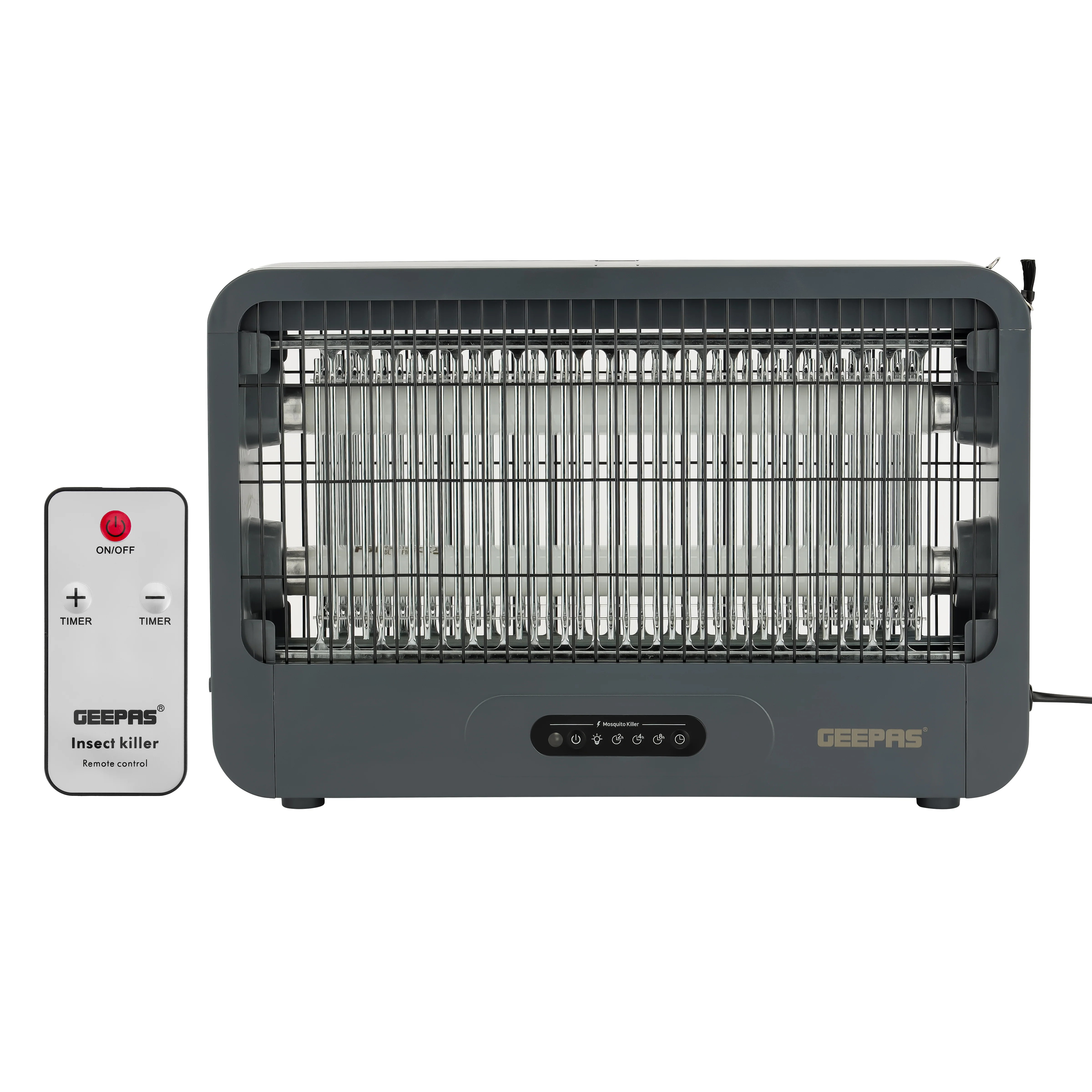 Geepas Mosquito Killer GBK25605 – Remote Control, Double Grid, Protective Net, Low Power, Perfect for Home, Office, Restaurants & Hospitals, 2-Year Warranty