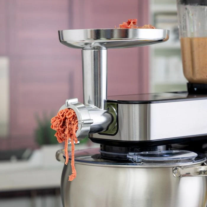 Geepas Multi-Function Kitchen Machine GSM43044 | 2000W Stand Mixer | 10L Bowl | 1.5L Glass Blender Jar | Meat Grinder | 6 Speed Control | Safety Lock| 2 Years Warranty - Image 5