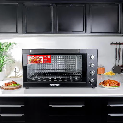 Geepas Multi-Function Oven G034055 |150L capacity| 2800W | rotisserie| convection| 7 cooking functions| 60-min timer| adjustable temperature control|2 Years Warranty - Image 2