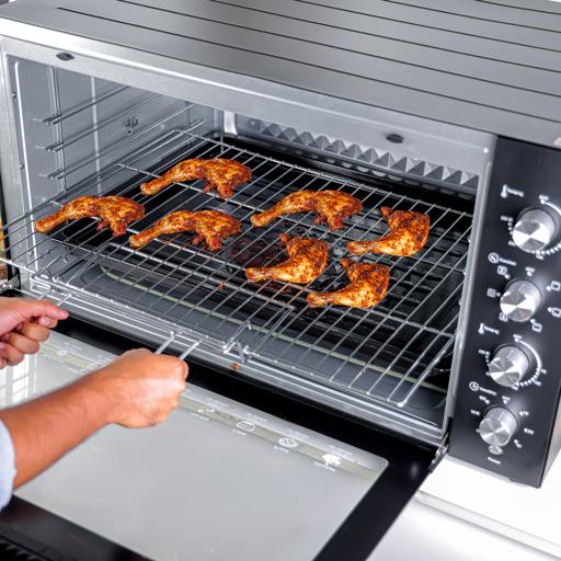 Geepas Multi-Function Oven G034055 |150L capacity| 2800W | rotisserie| convection| 7 cooking functions| 60-min timer| adjustable temperature control|2 Years Warranty - Image 4