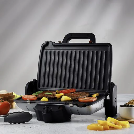 Geepas Multifunction Grill Maker GGM5458 |Powerful Electric Grill with Non-Stick Plates| Adjustable Thermostat Control| Cool-Touch Handle| Easy Cleaning| 2 Years Warranty - Image 5