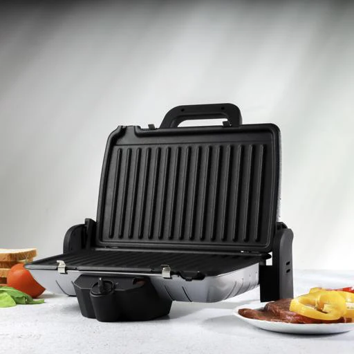 Geepas Multifunction Grill Maker GGM5458 |Powerful Electric Grill with Non-Stick Plates| Adjustable Thermostat Control| Cool-Touch Handle| Easy Cleaning| 2 Years Warranty - Image 7