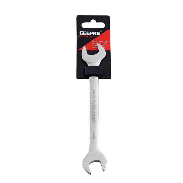 Geepas Open End Spanner 16*17mm - 1PCS Double End Open End Spanner Brake Pipe Spanner Metric for Home and Auto Repairing | Ideal for Mechanic, Plumbers, Carpenter, DIYers and More - Image 2