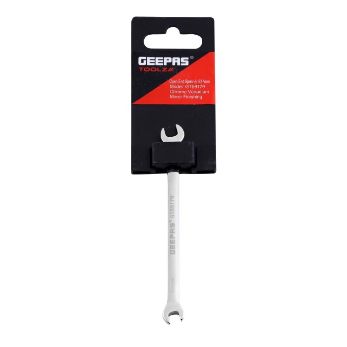 Geepas Open End Spanner 6*7mm - 1PCS Double End Open End Spanner Brake Pipe Spanner Metric for Home and Auto Repairing | Ideal for Mechanic, Plumbers, Carpenter, DIYers and More - Image 2