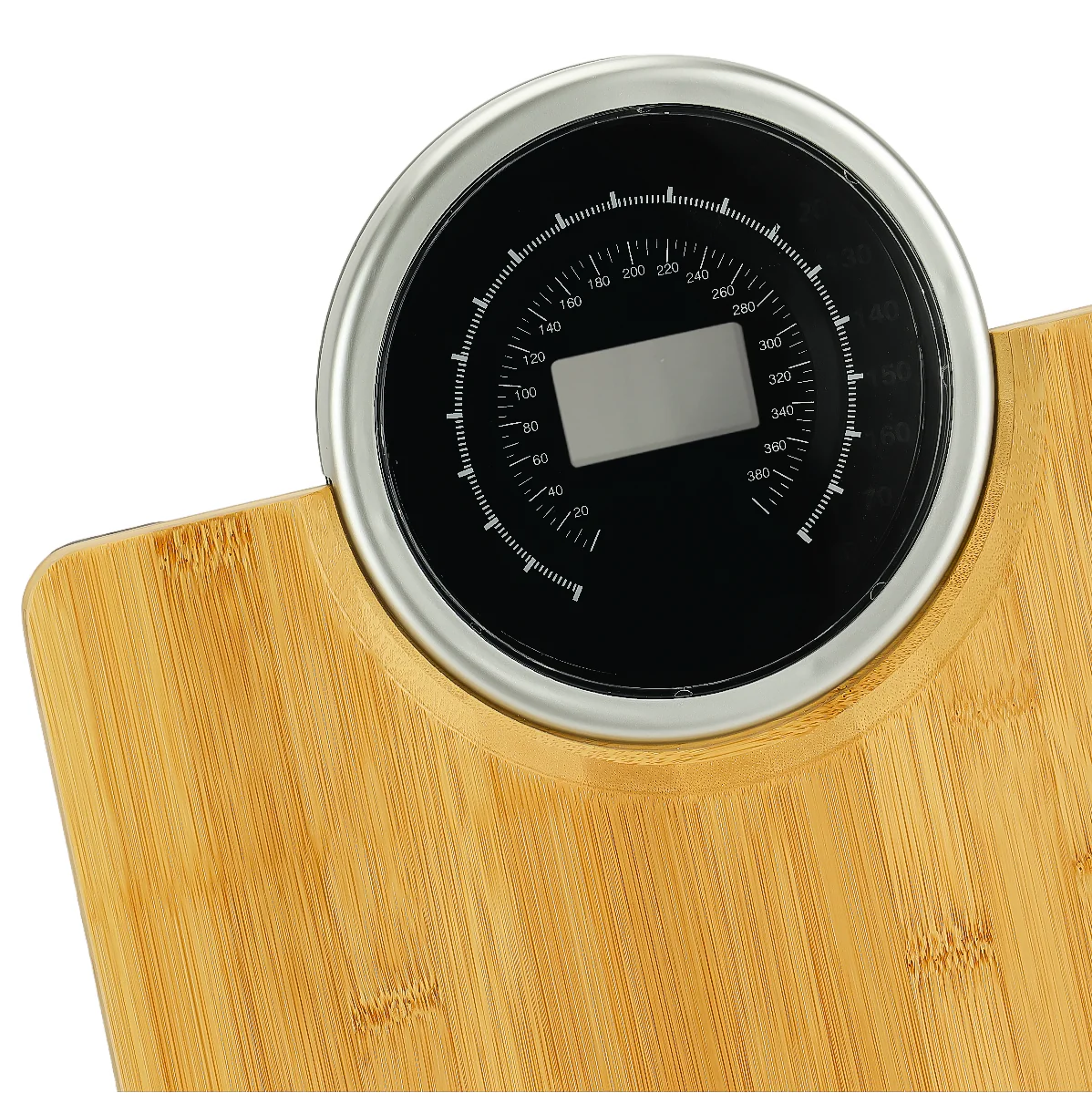 Geepas Electronic Personal Scale GBS46529 | 180kg Capacity | High Precision Gauge Sensor | Digital Display | Bamboo Top with ABS Case & AS Lens | 2-Year Warranty - Image 5