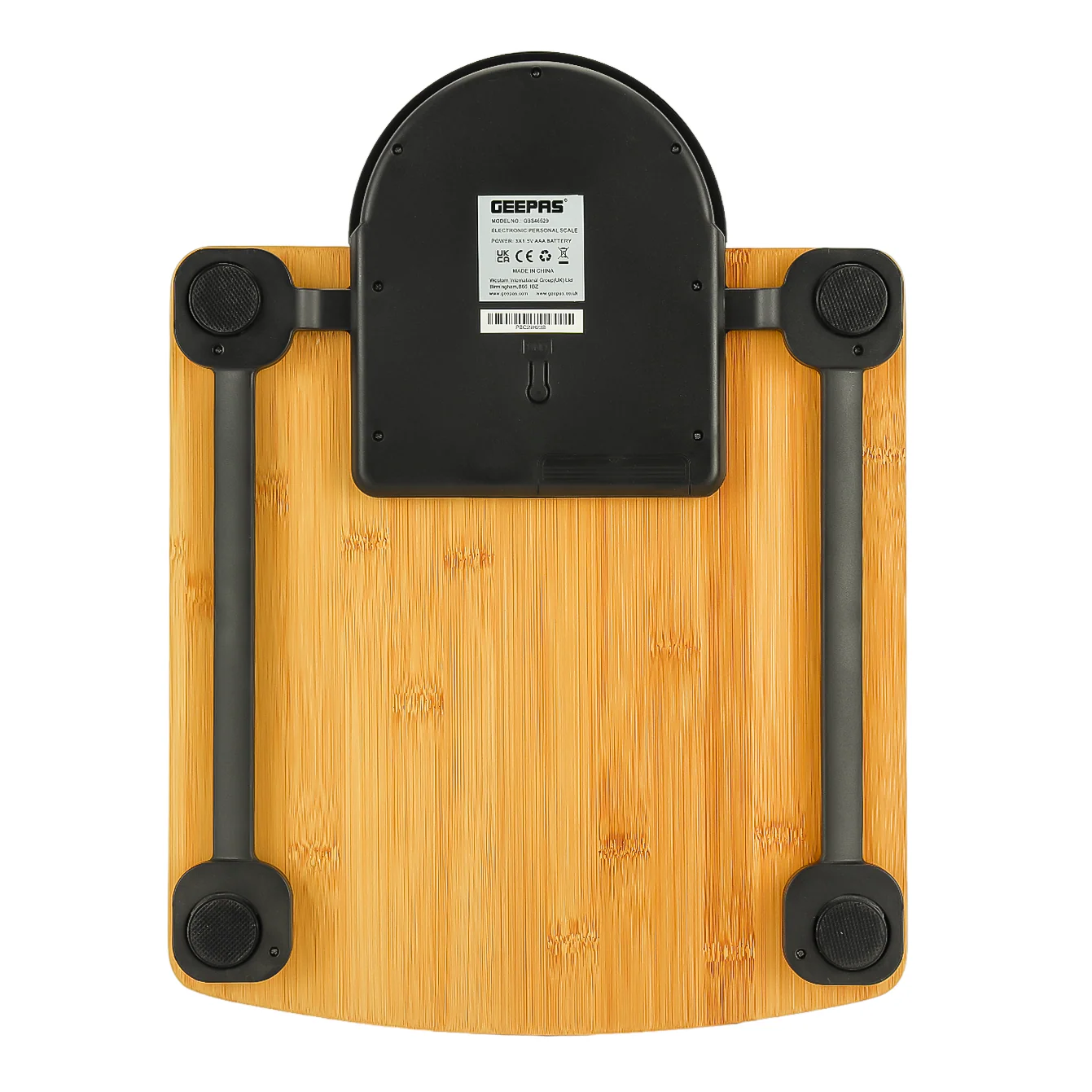 Geepas Electronic Personal Scale GBS46529 | 180kg Capacity | High Precision Gauge Sensor | Digital Display | Bamboo Top with ABS Case & AS Lens | 2-Year Warranty - Image 6