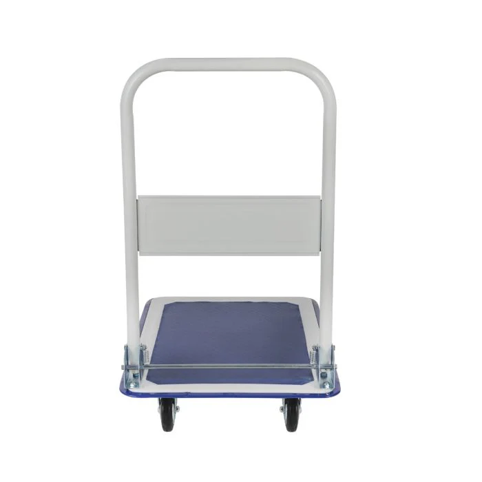 Geepas Platform Hand Truck- GMH59316| 150 KG Maximum Load Capacity, Multi-Purpose Hand Truck | Durable and Sturdy Construction, Perfect For Lifting Things| Blue and Silver - Image 3