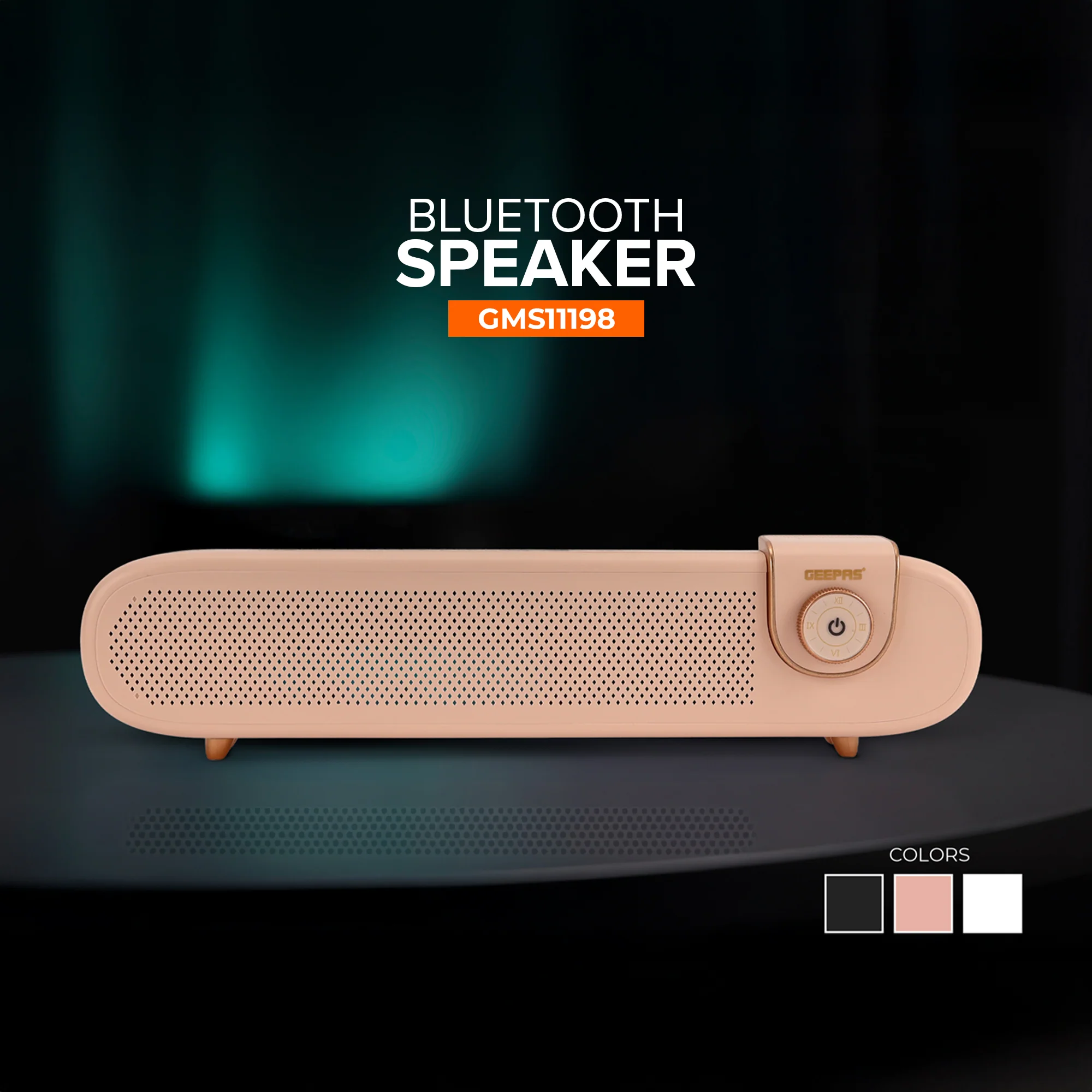 Geepas Bluetooth Speaker- GMS11198/ 6 Hours Playtime, TF, USB, AUX/ Rechargeable Battery, Enhanced Quality, Stereo Surround Sound/ Perfect for Parties/ 2 Years Warranty - Image 6