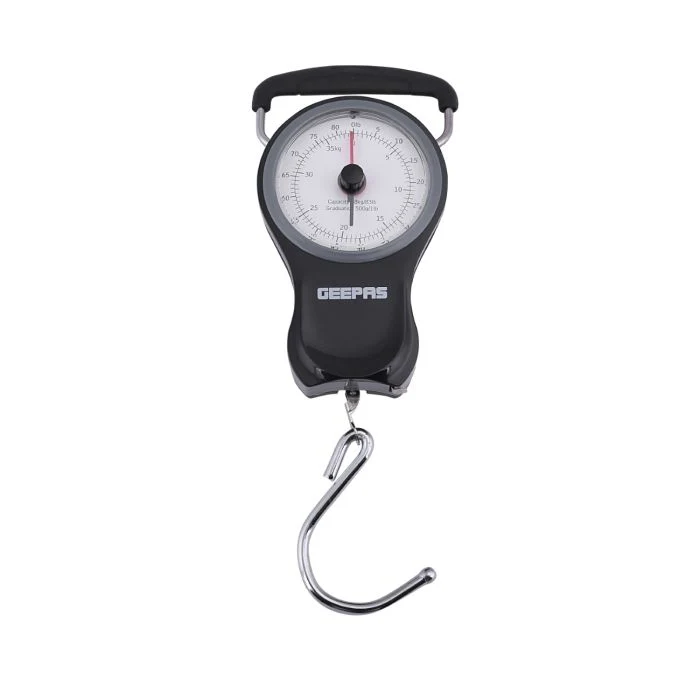 Geepas Portable Scale - Hanging Scale Luggage Fishing Balance Pocket Crane 38 kg | Mechanical Luggage Scales with Double Pointer & 1M Tape | 2 Years Warranty - Image 2