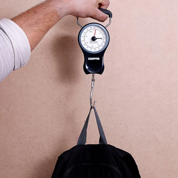 Geepas Portable Scale - Hanging Scale Luggage Fishing Balance Pocket Crane 38 kg | Mechanical Luggage Scales with Double Pointer & 1M Tape | 2 Years Warranty - Image 5