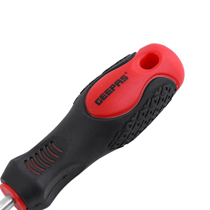 Geepas Precision Screwdriver - Containing One Phillips Screwdriver, Soft Grip Rubber Insulated Handle, Bicolored Red/Black - Image 3