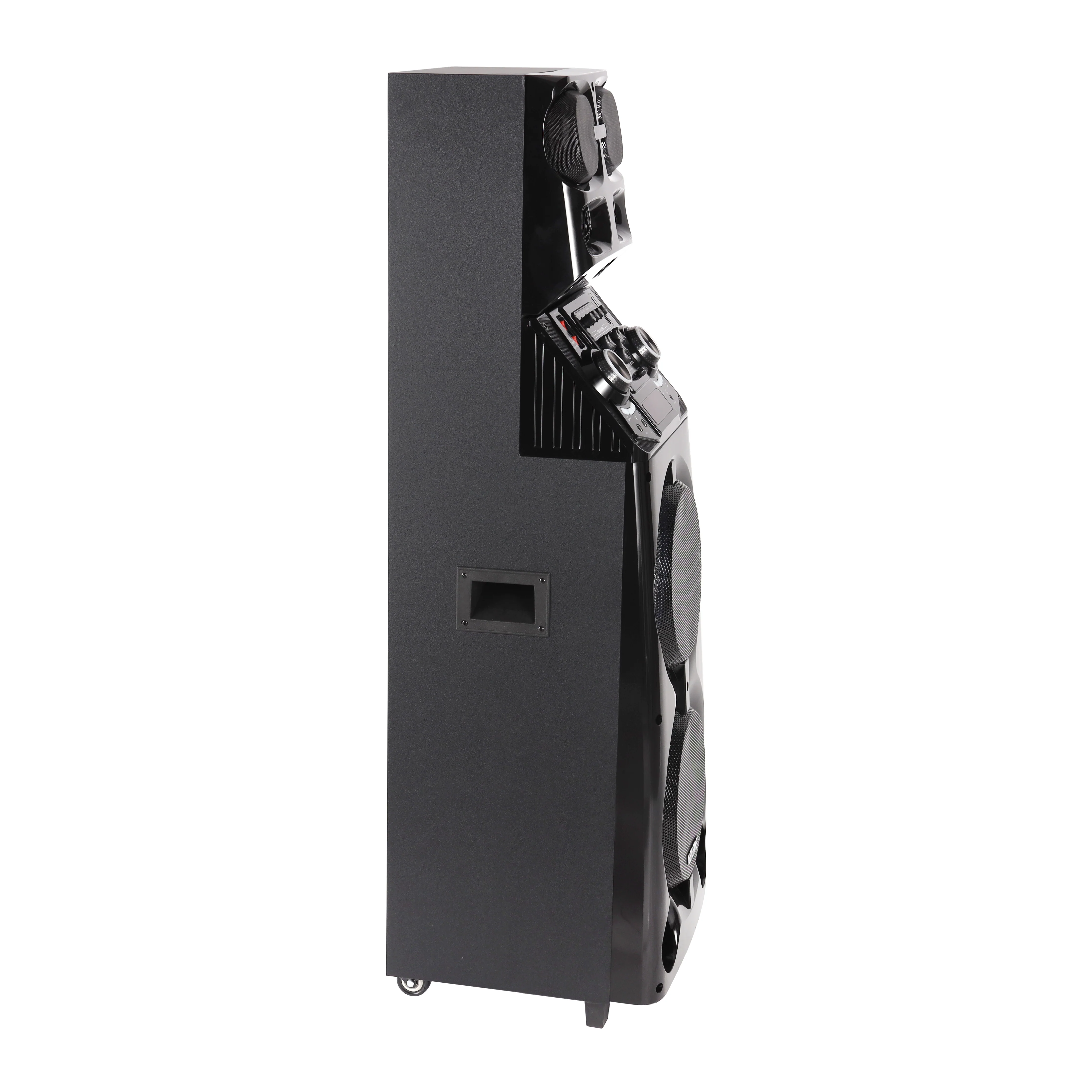Geepas Professional Active Speaker System GMS11169 with Bluetooth| UHF Microphone| LED Display| Graphic Equalizer| X-Bass Control| FM Radio| USB/SD/TF & Remote Control - Image 5