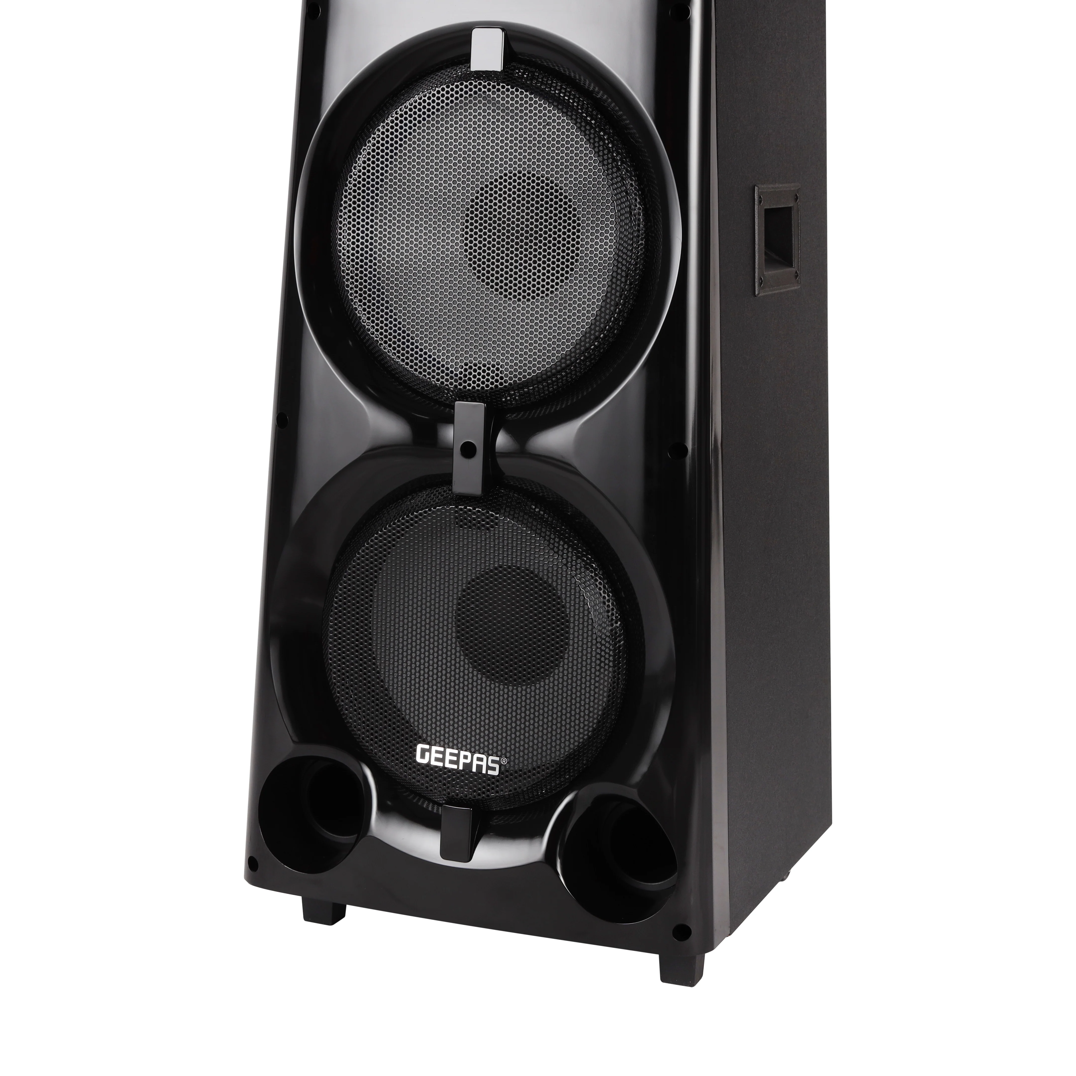 Geepas Professional Active Speaker System GMS11169 with Bluetooth| UHF Microphone| LED Display| Graphic Equalizer| X-Bass Control| FM Radio| USB/SD/TF & Remote Control - Image 6