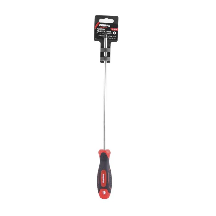 Geepas Professional Screwdriver (6.5*250mm) | General Purpose Soft-Grip Screwdriver with Bicoloured Chrome Plated - Image 2
