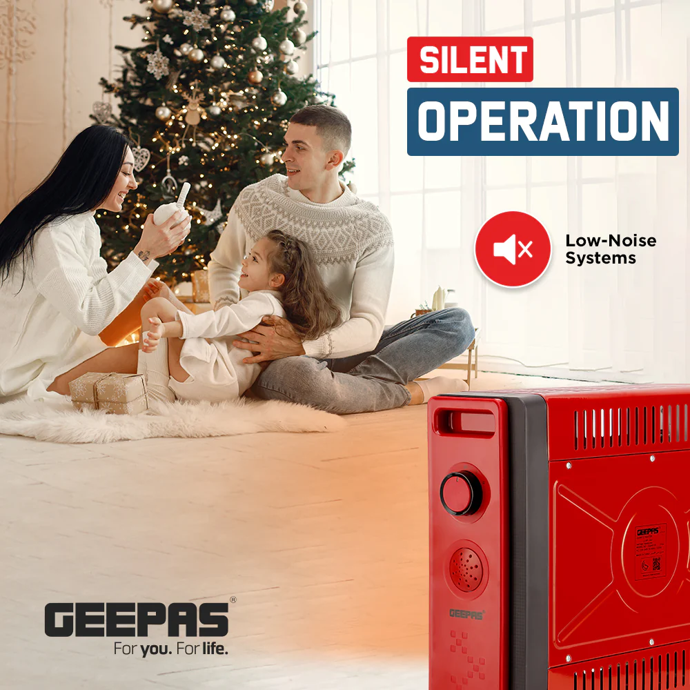 Geepas Quartz Heater GQH9109 | 2 Heat Settings | Adjustable Thermostat | Silent Operation| Instant Heating for Home & Office | Energy Efficient | 2 Years Warranty - Image 4