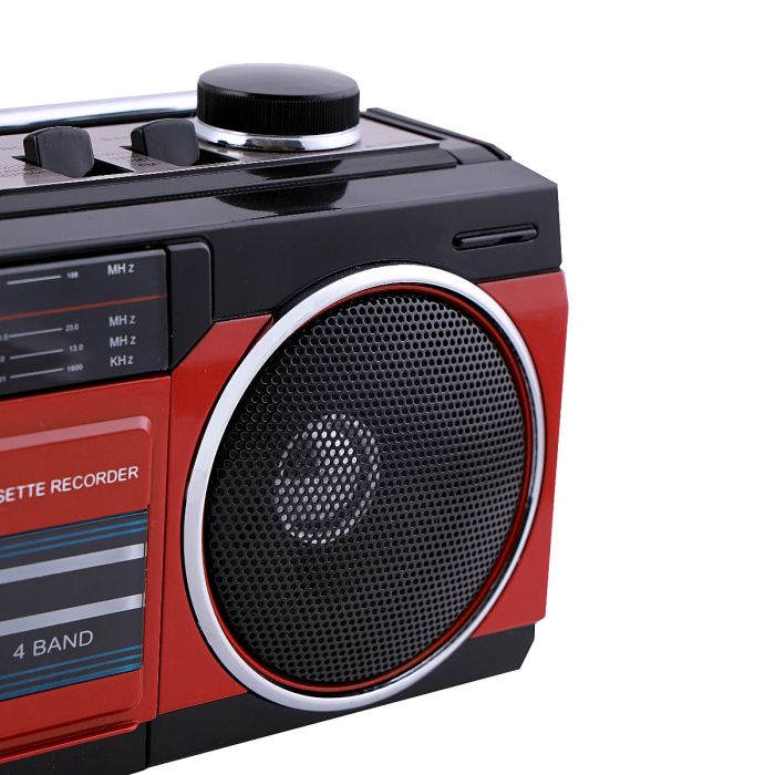 Geepas Radio Casset Recorder - Speakers with USB, SD Slots, MP3 & BT | Cassette Player, Microphone with Recording Function | Autostop Function | 2 Years Warranty - Image 8