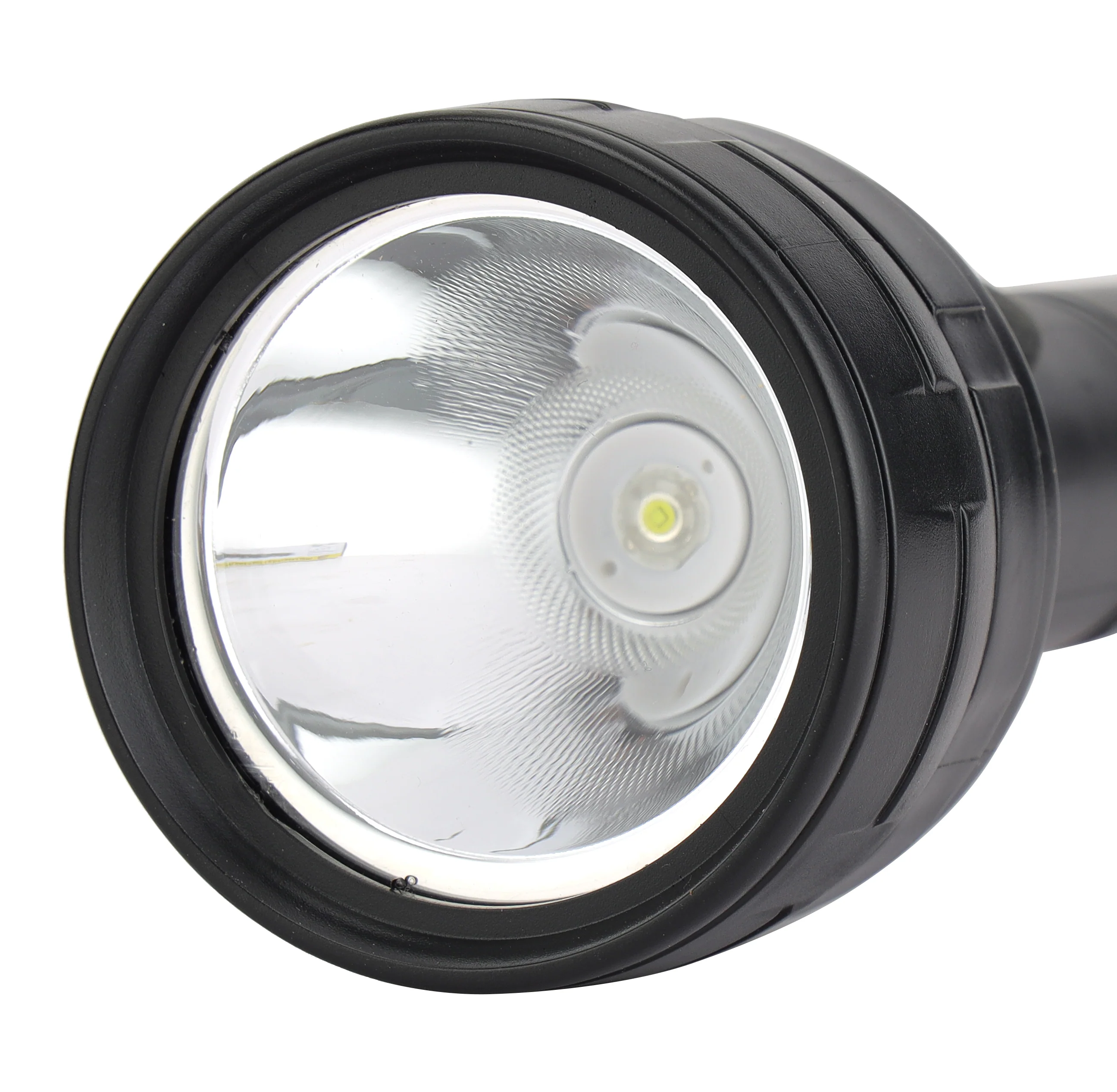 Geepas Rechargeable CREE LED Flashlight 2400 mAh battery 178.5 mm- Hyper Bright White Long Range Portable Torch High Beam | Pocket Flashlight with Aluminium Reflector - Image 3