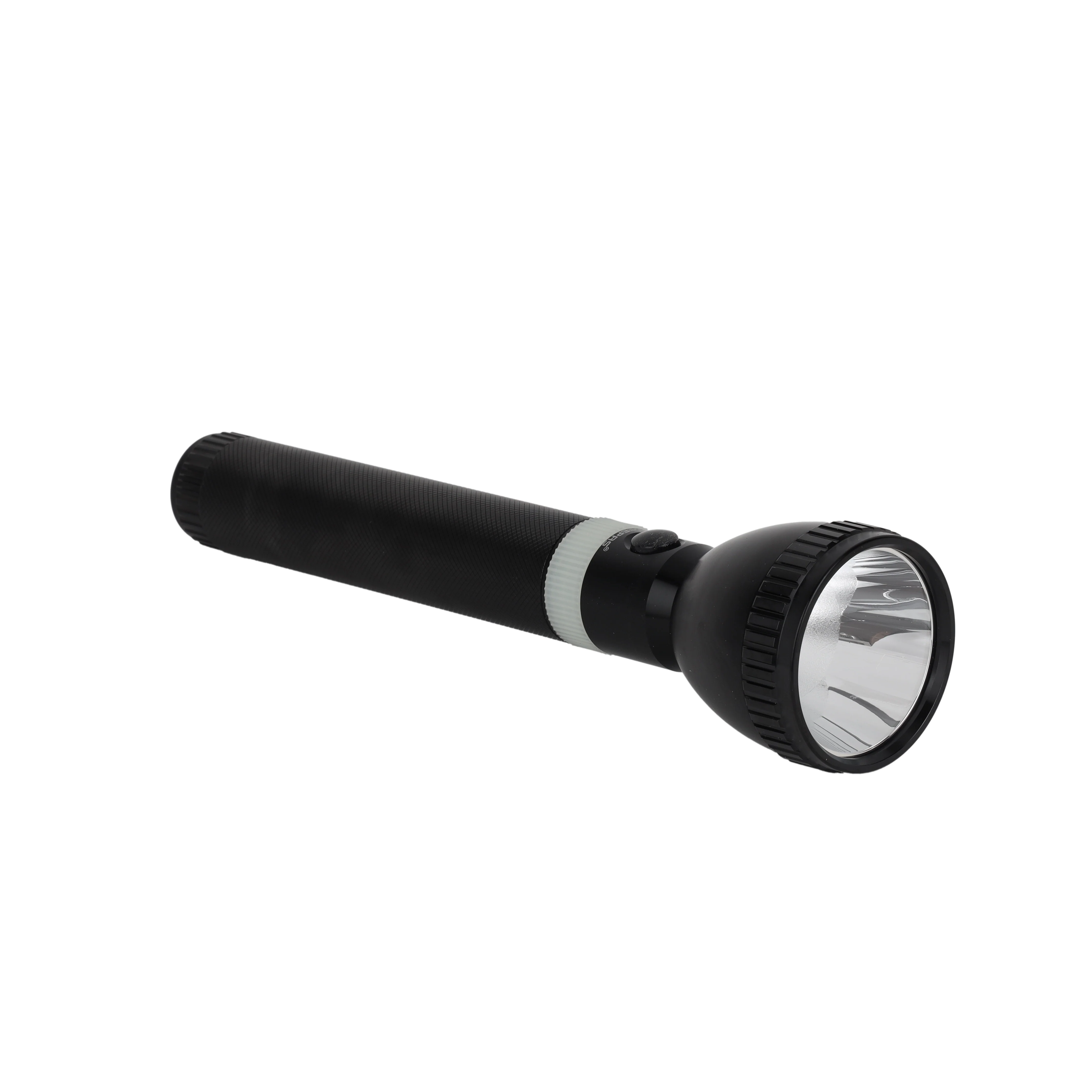 Geepas Rechargeable LED Flashlight 287mm- Hyper Bright White 2500 Meters Range, High Beam LED Flashlight| Pocket Flashlight with Charger | Ideal for Patrolling, Trekking, Emergency Power Cut - Image 2