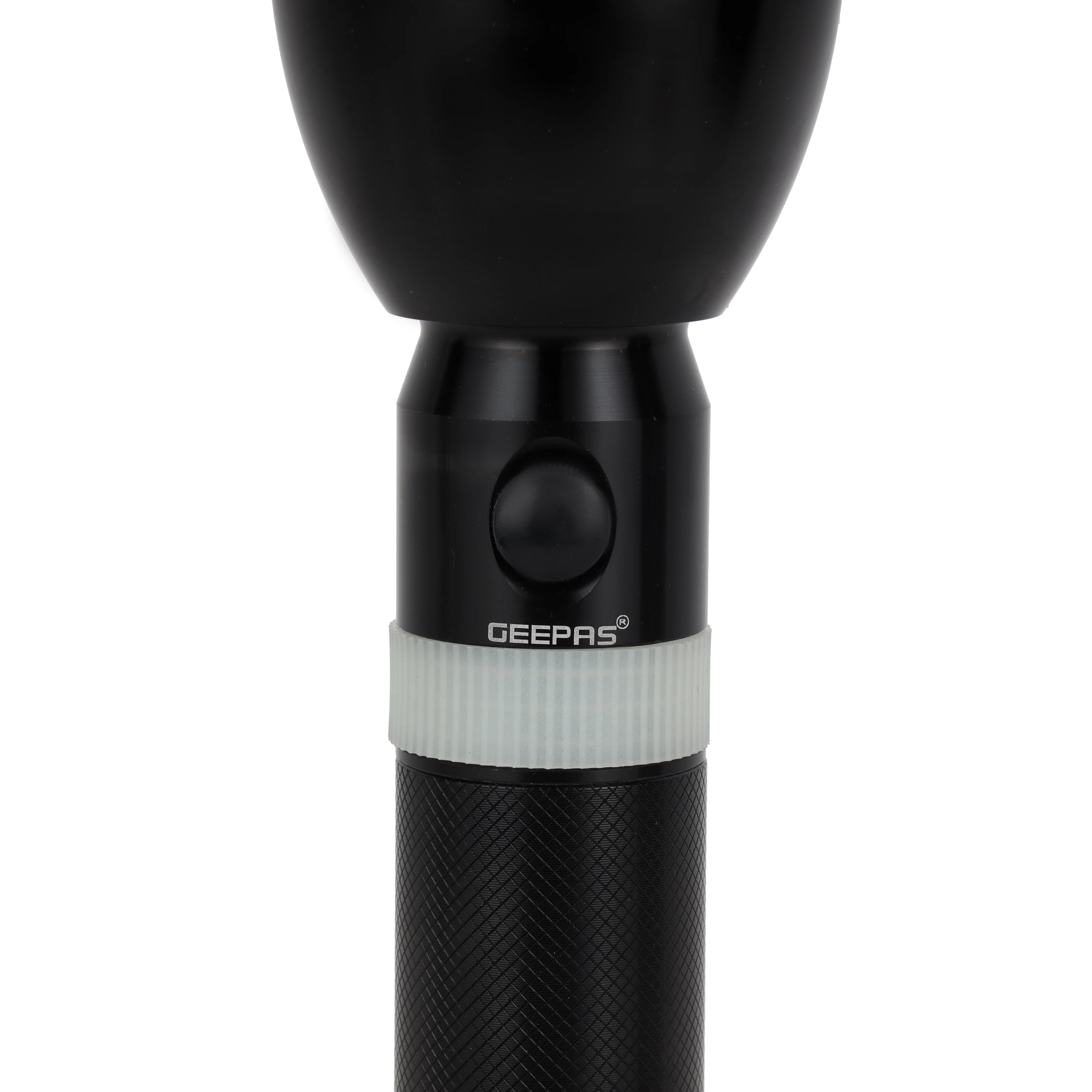Geepas Rechargeable LED Flashlight 287mm- Hyper Bright White 2500 Meters Range, High Beam LED Flashlight| Pocket Flashlight with Charger | Ideal for Patrolling, Trekking, Emergency Power Cut - Image 4