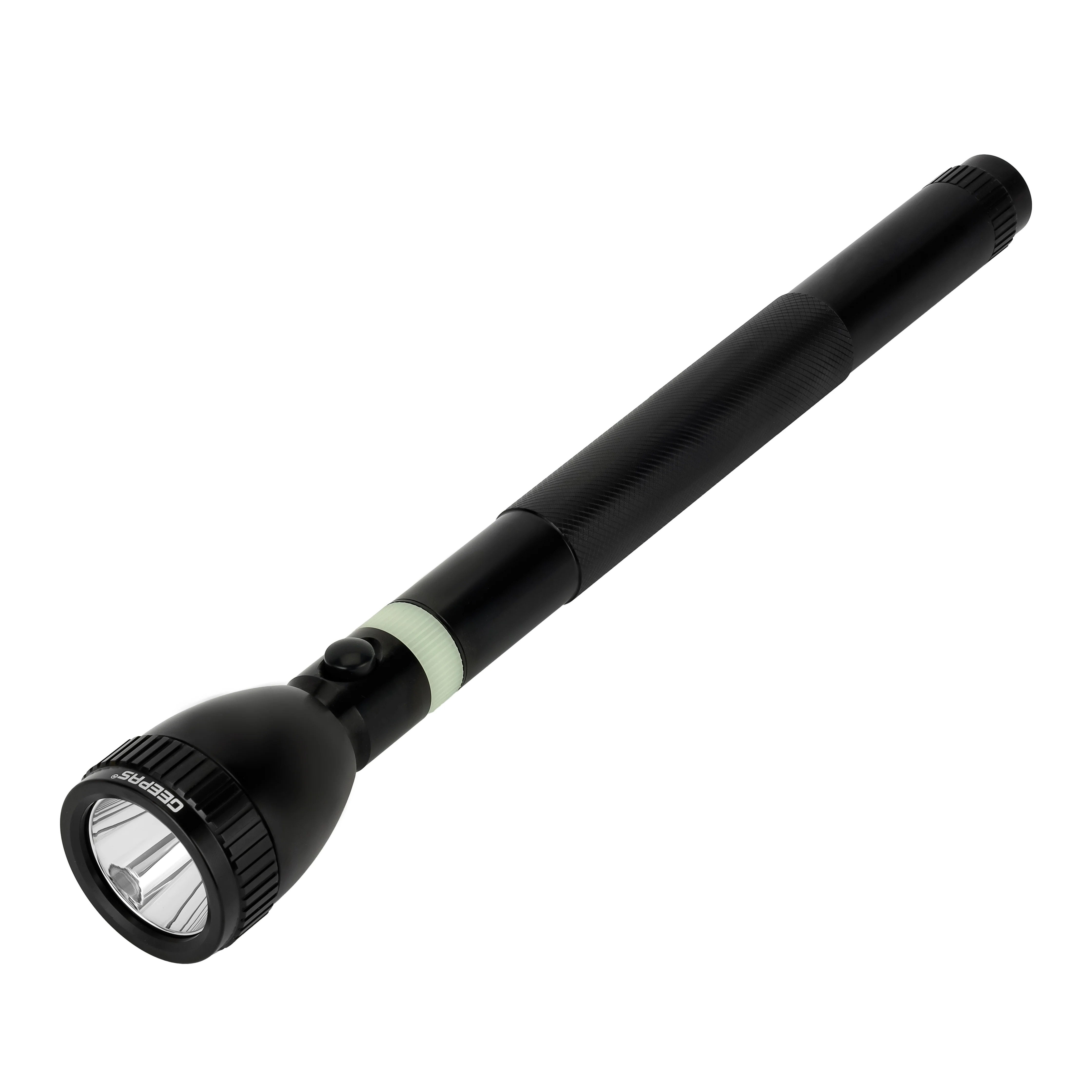 Geepas Rechargeable LED Flashlight 363mm - Hyper Bright Cool White LED 2200 Meters Range, Portable Torch | Charge Multiple Times, High Durable Battery, Aircraft Aluminium Body | 6 Months Warranty - Image 3