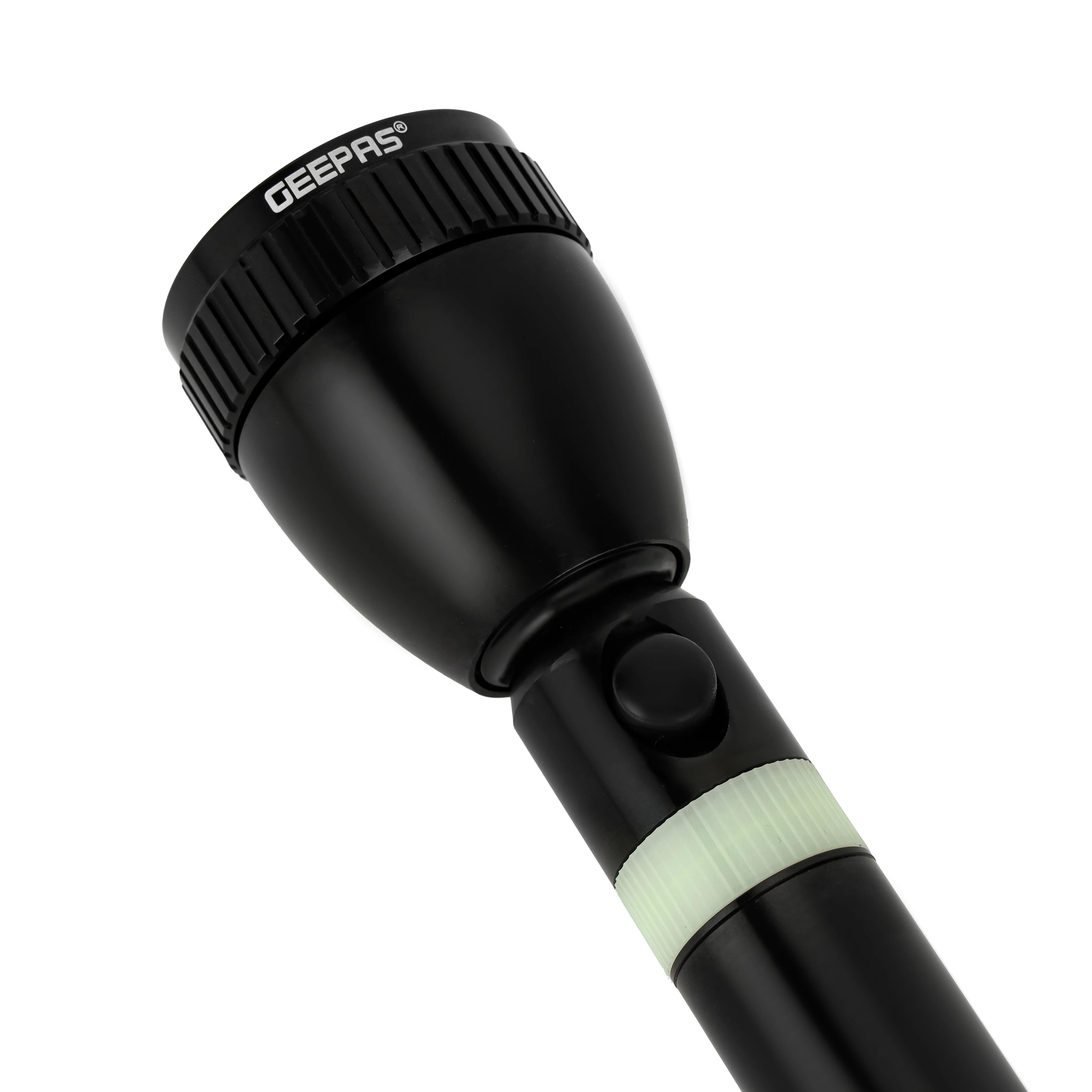Geepas Rechargeable LED Flashlight 363mm - Hyper Bright Cool White LED 2200 Meters Range, Portable Torch | Charge Multiple Times, High Durable Battery, Aircraft Aluminium Body | 6 Months Warranty - Image 4