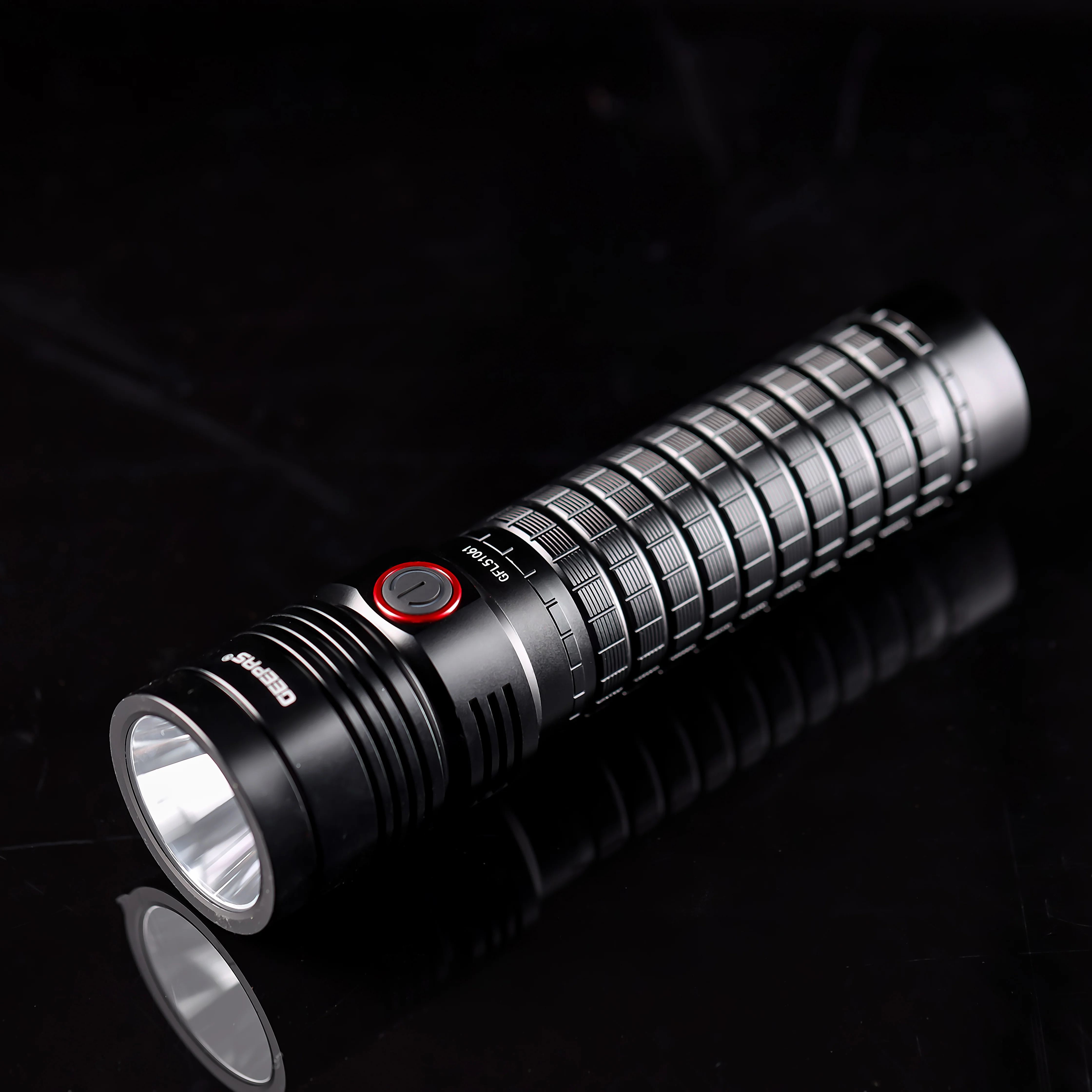 Geepas Rechargeable LED Flashlight- GFL51061/ 50W, 6500-8000K, Perfect for Indoor and Outdoor Use, 30 Hours Continuous Working/ with Aircraft Aluminum Housing - Image 3