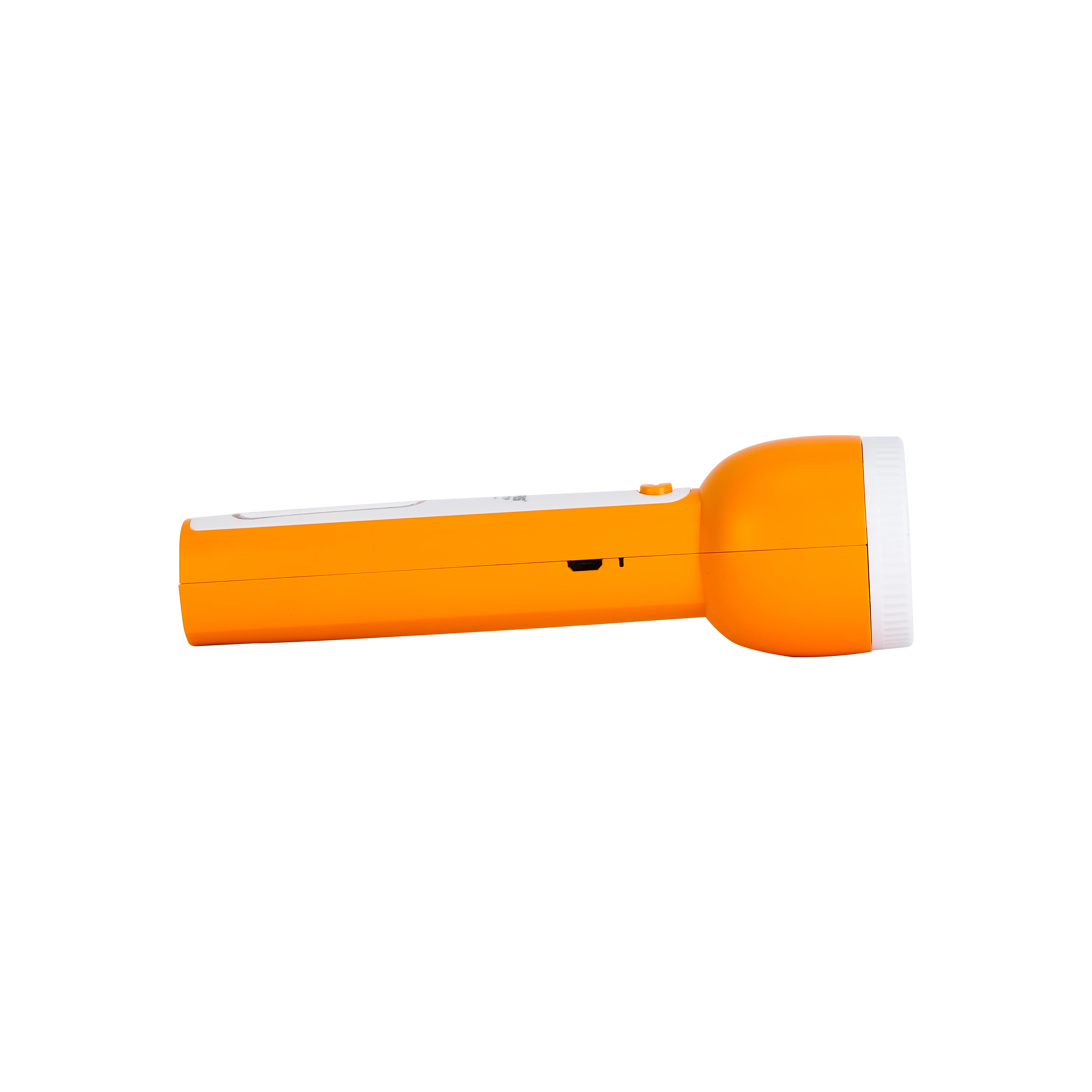 Geepas Rechargeable LED Flashlight with Side Light- GFL5577P/ Perfect for Indoor and Outdoor Use, 5 Hours Working/Dual Modes, Fast Charging/ Orange, 2 Years Warranty - Image 3
