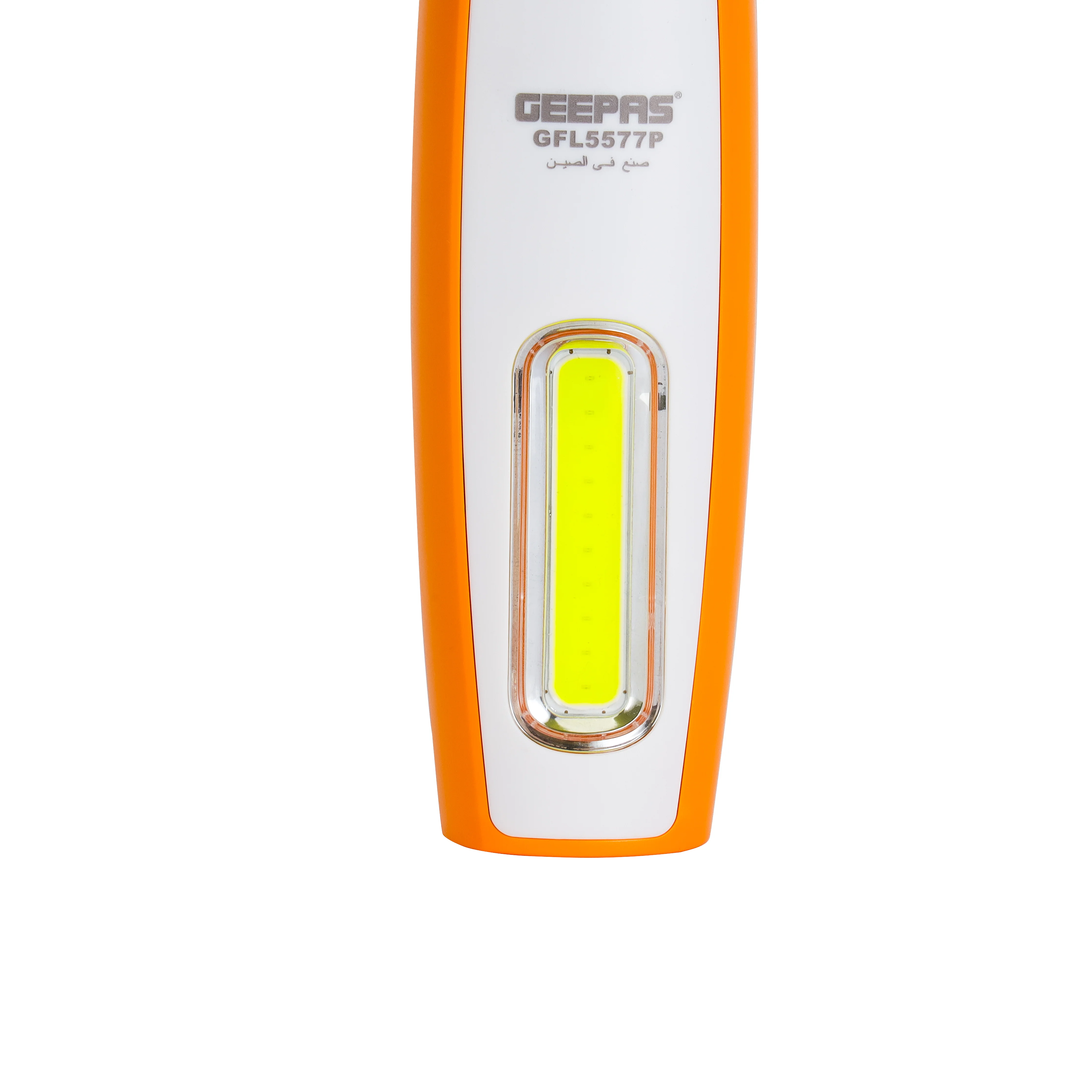 Geepas Rechargeable LED Flashlight with Side Light- GFL5577P/ Perfect for Indoor and Outdoor Use, 5 Hours Working/Dual Modes, Fast Charging/ Orange, 2 Years Warranty - Image 4