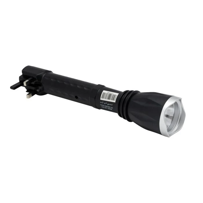 Geepas Rechargeable LED Flashlight | Hyper Bright 1W Hi-Power LED Torch Light | Built-in 400mAh Lead Acid Battery | Long Distance Range | Powerful Torch for Outdoor Activities - Image 4