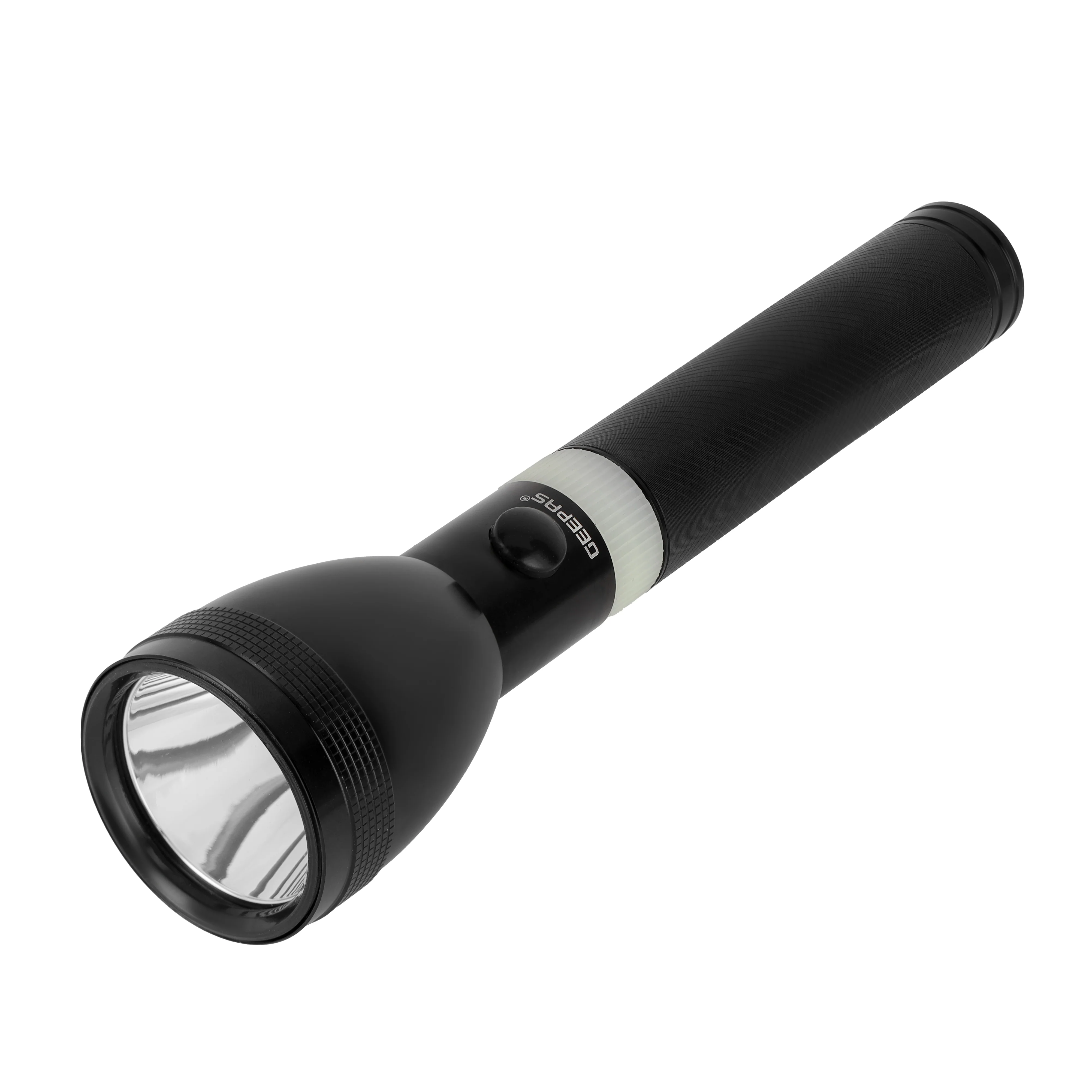 Geepas Rechargeable LED Flashlight - Hyper Bright White Chip LED Torch 1800 Meters High Range Distance Portable Torch High Beam LED Flashlight Zoomable Tactical Pocket Flashlight for Camping Bicycle Hiking and Emergency Use - Image 2