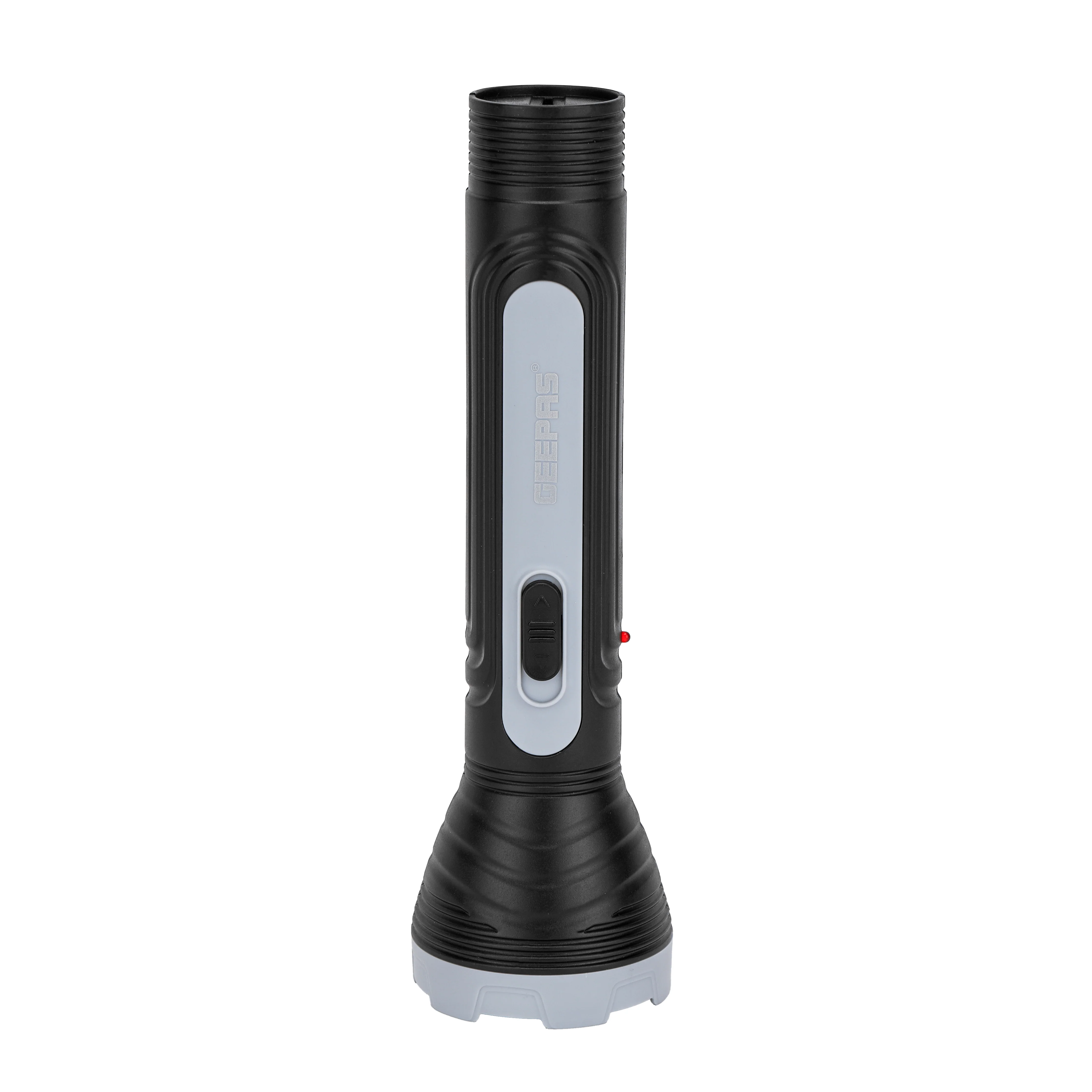 Geepas Rechargeable LED Torch GFL51091 | Big LED Chip with Aluminum Reflective Cup, Ripple Pattern Shell, 4H Backup, Ideal for Indoor & Outdoor Use, 2-Year Warranty - Image 3