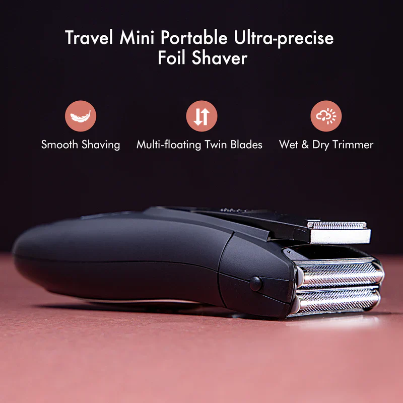 Geepas Rechargeable Men’s Shaver – GSR8707 |Dual Floating Blades| Pop-Up Trimmer| Cordless Operation| LED Indicator| Rechargeable Battery| Wet & Dry Use| 2 Years Warranty - Image 4