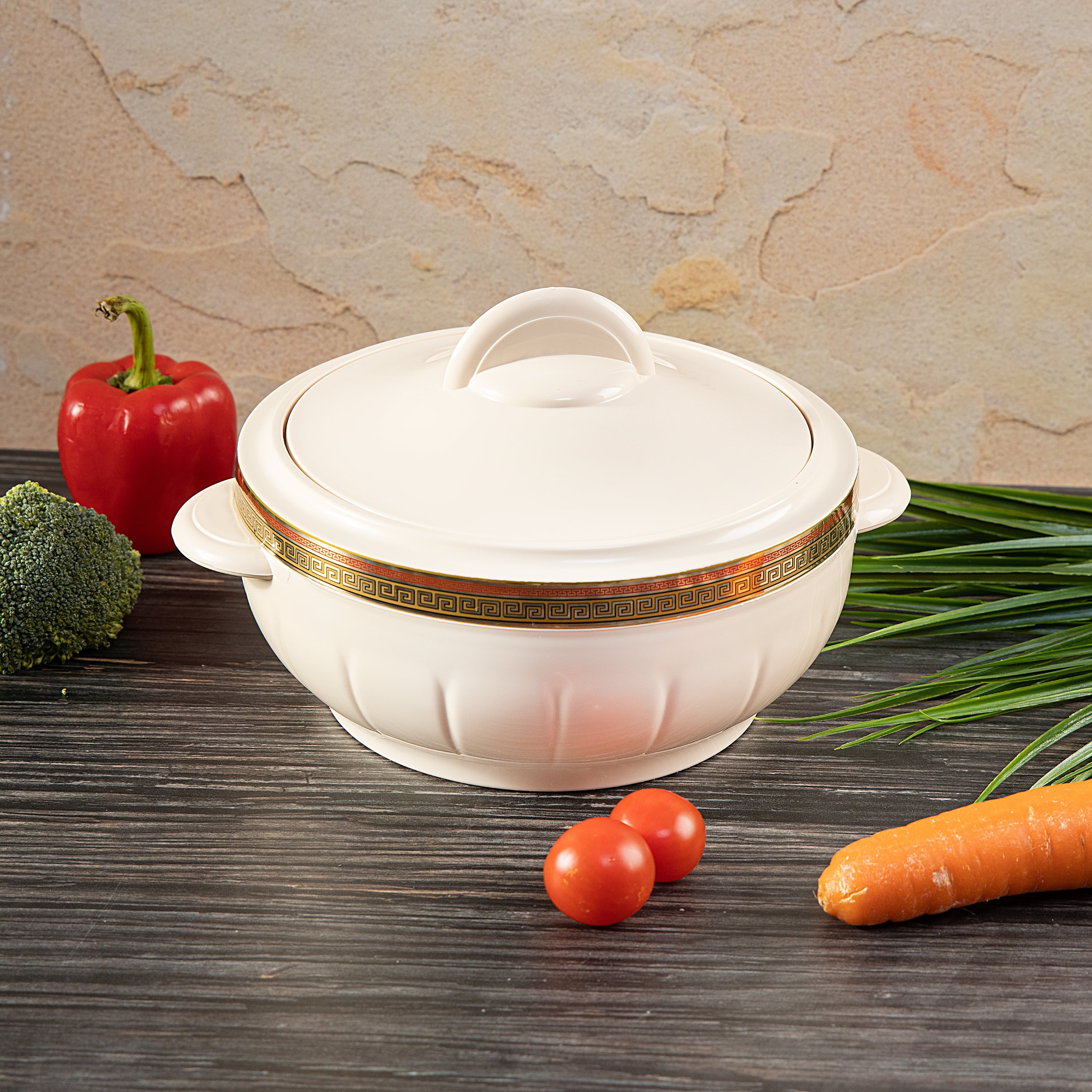 Geepas & Royalford Cook & Serve Combo: 4L Air Fryer & 1600ml Insulated Deluxe Casserole - Image 3