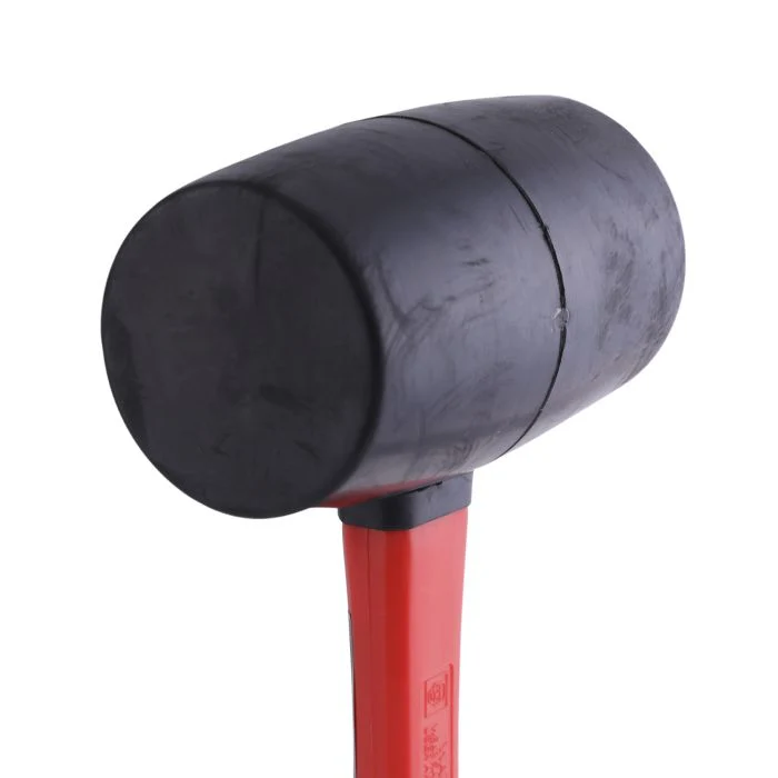 Geepas Rubber Mallet with Fiber Handle 24Oz - Hardwood Shaft Rubber Mallet Double-Face Hammer with Soft/Hard Tips | Ideal for woodworking, cabinet and furniture making, auto body and metal fabrication - Image 5