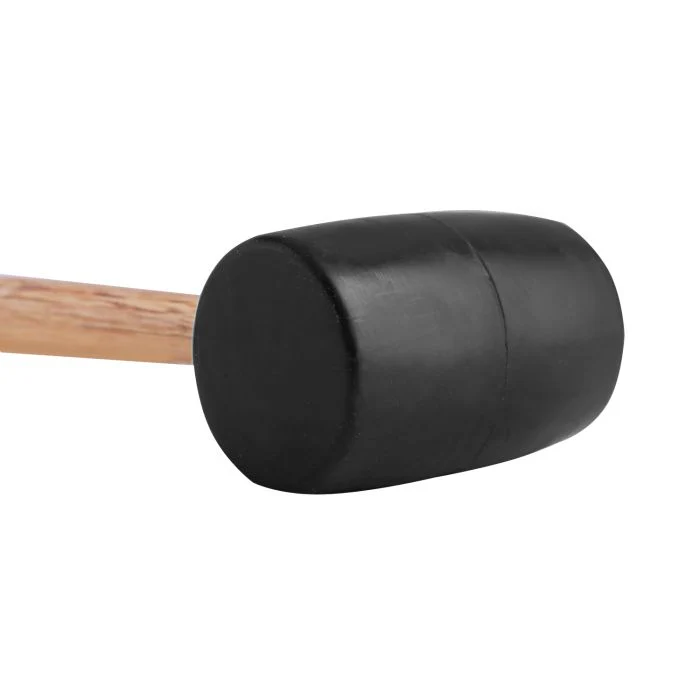Geepas Rubber Mallet with Wooden Handle 16Oz - Hardwood Shaft Rubber Mallet Double-Face Hammer with Soft/Hard Tips | Ideal for woodworking, cabinet and furniture making, auto body and metal fabrication - Image 2
