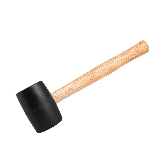Geepas Rubber Mallet with Wooden Handle 24Oz - Hardwood Shaft Rubber Mallet Double-Face Hammer with Soft/Hard Tips | Ideal for woodworking, cabinet and furniture making, auto body and metal fabrication - Image 2