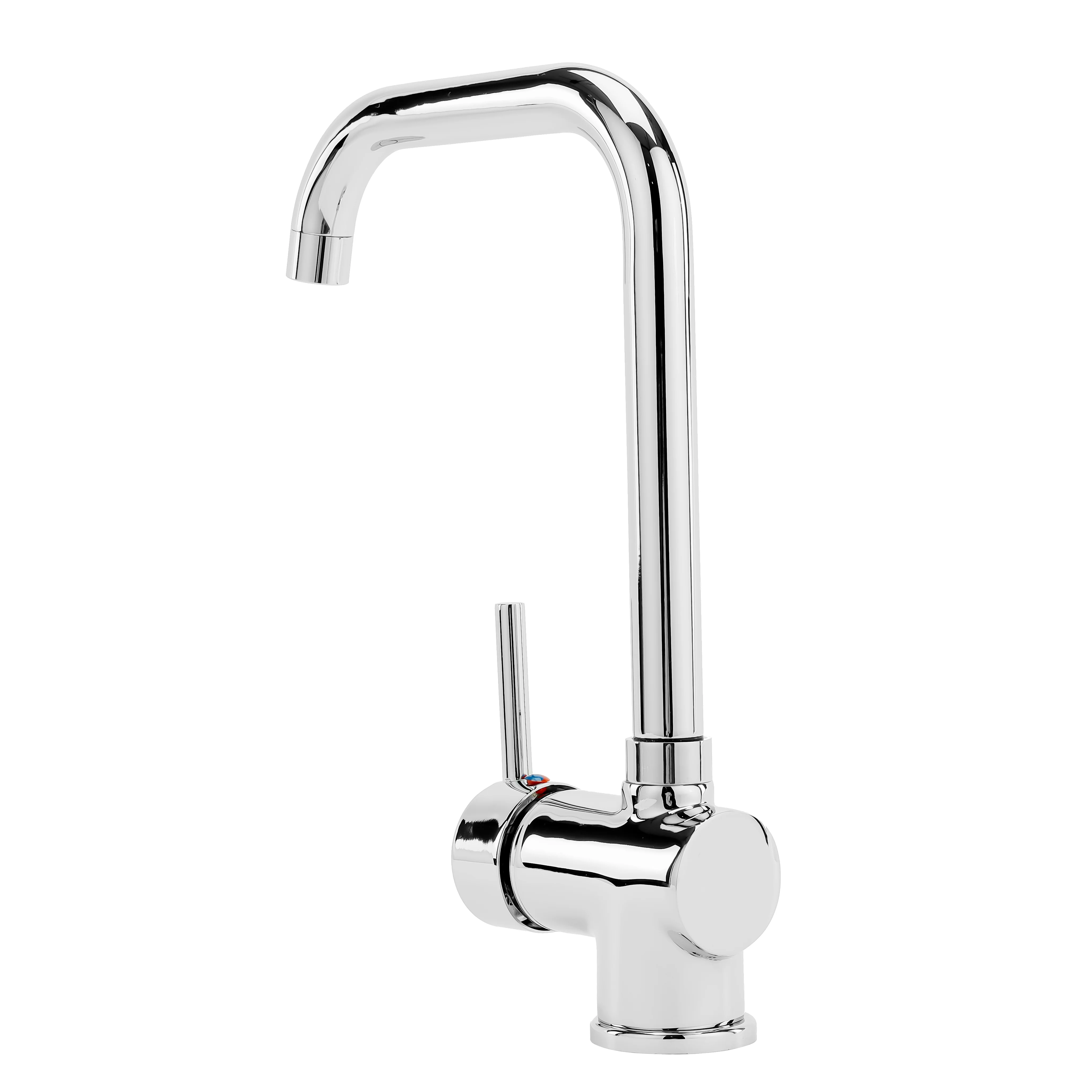 Geepas Single Lever Sink Mixer- GSW61146 | Brass Deck Mounted Tap for Kitchen/Bathroom | Solid Handle, Ceramic Cartridge, Leak-Proof, 360° Spout | 5-Year Warranty - Image 3